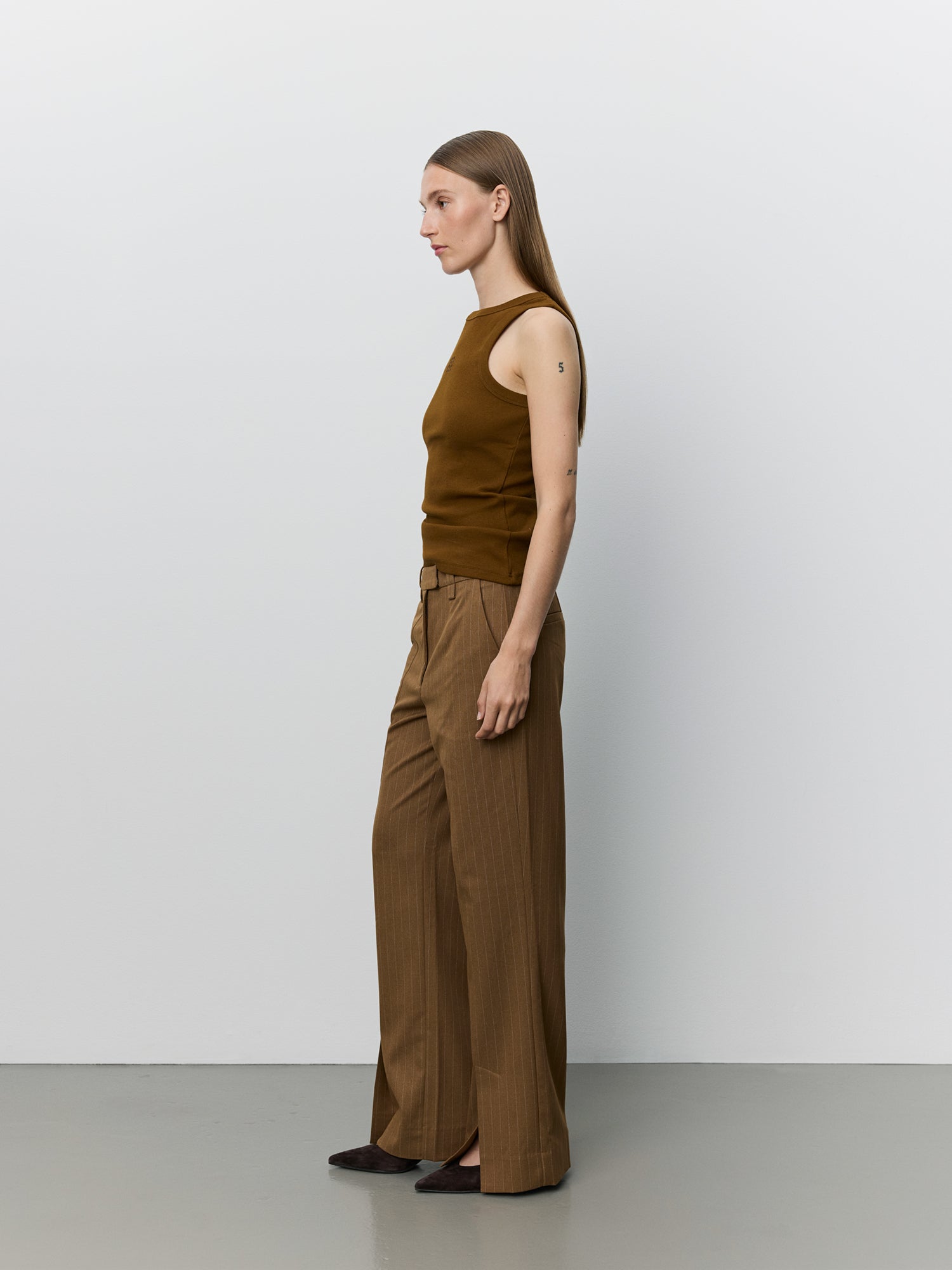 Sofie Schnoor WOMEN BECASW RIB TANK TOP Top 7164 Maple Brown