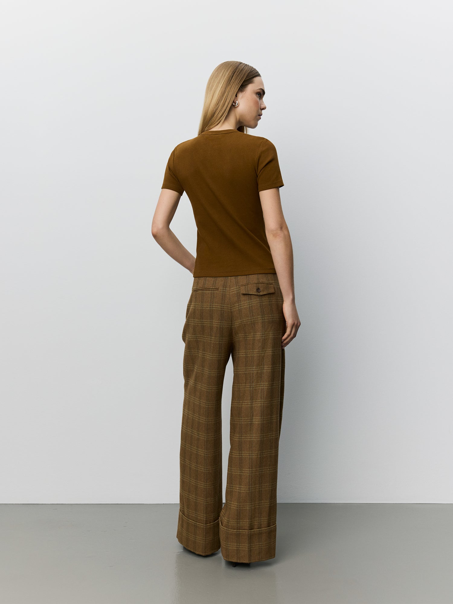 Sofie Schnoor WOMEN BLAKESW RIB BABY TEE T-shirt 7164 Maple Brown