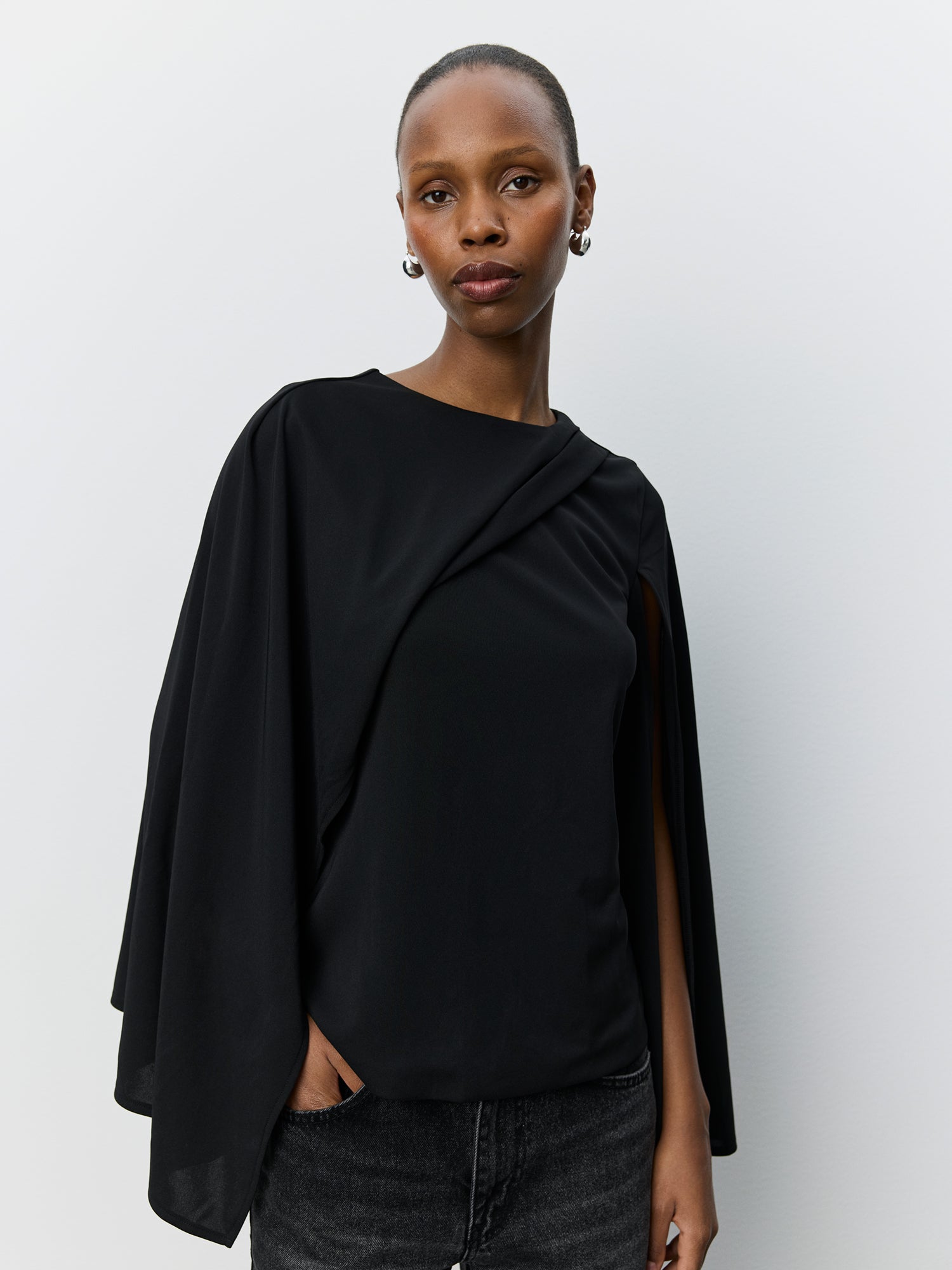 Sofie Schnoor WOMEN CARANASW KAPPE-BLUSE Bluse 1000 Black