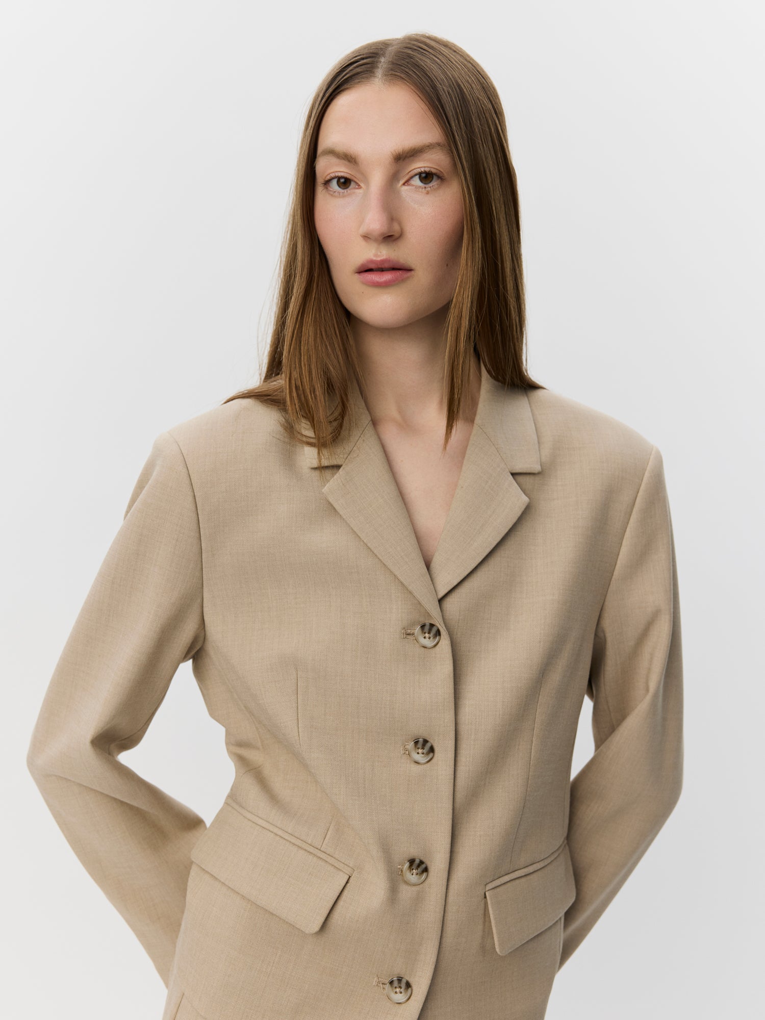 Sofie Schnoor WOMEN ELLYSW KORT BLAZER Blazer 7105 Light Sand