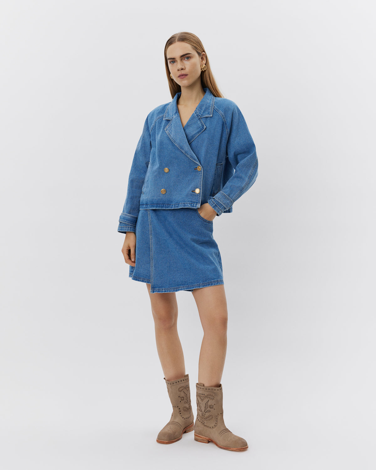 Sofie Schnoor WOMEN EUDORASW JAKKE Jakke 5002 Denim blue