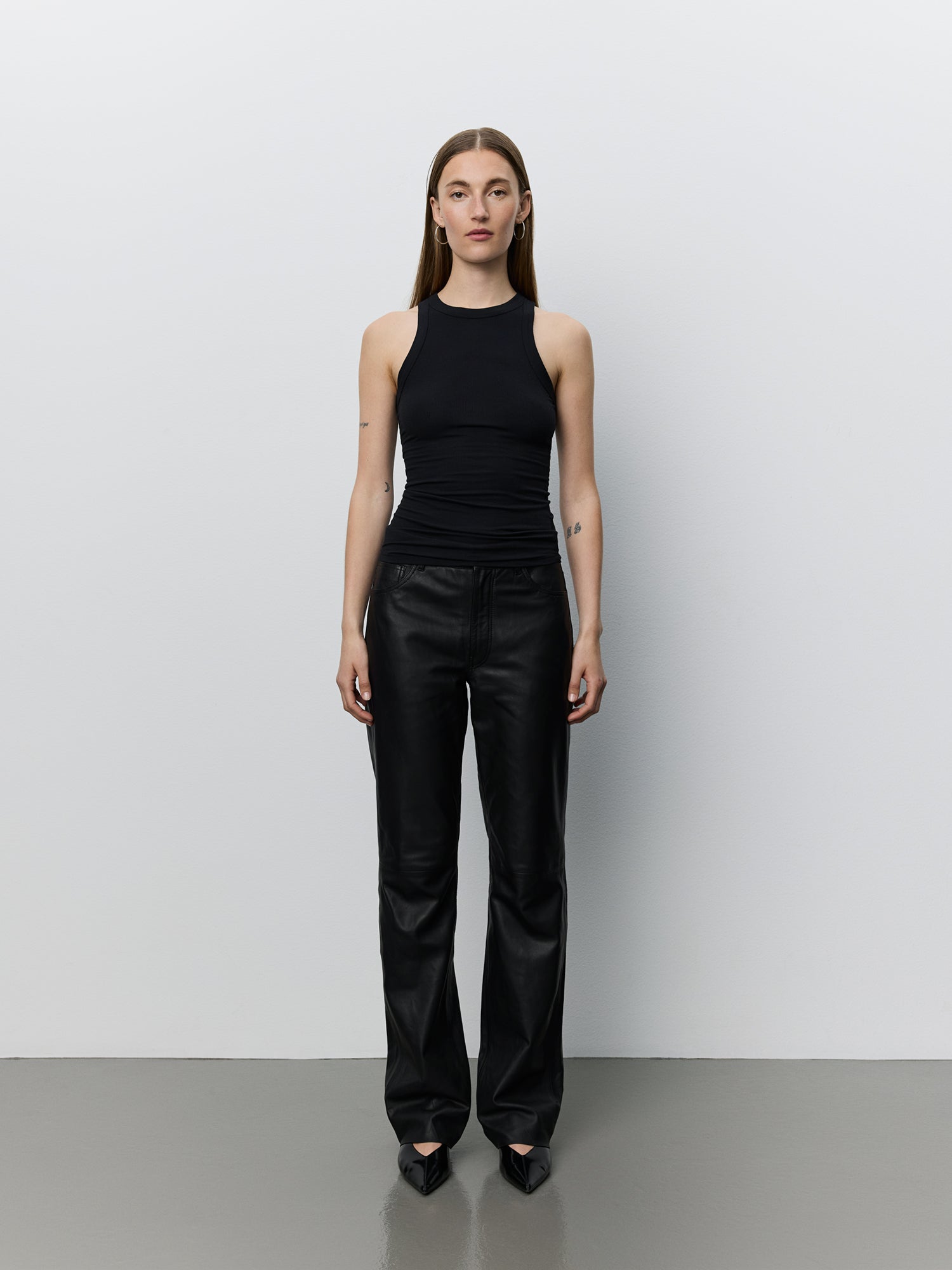 Sofie Schnoor WOMEN GATTISW LÆDERBUKSER Buks 1000 Black