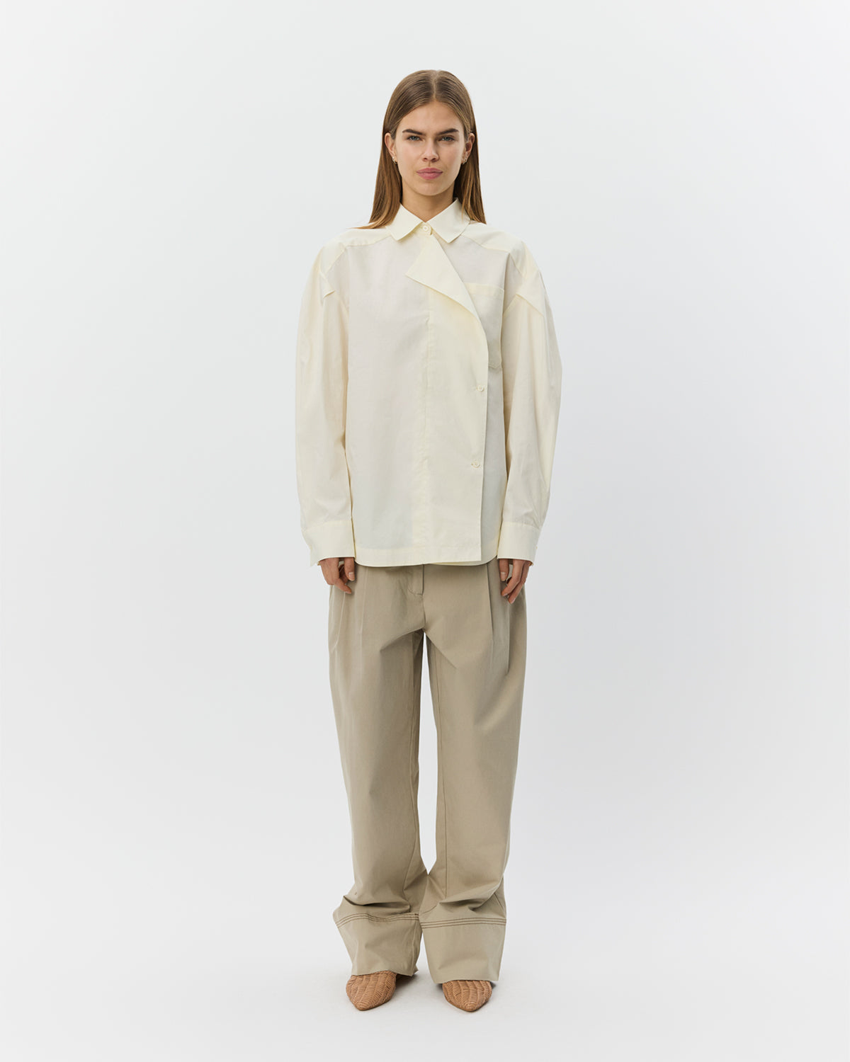 Sofie Schnoor WOMEN KITSW OVERSIZE MULTI-LUKKET SKJORTE Skjorte 2026 Light yellow