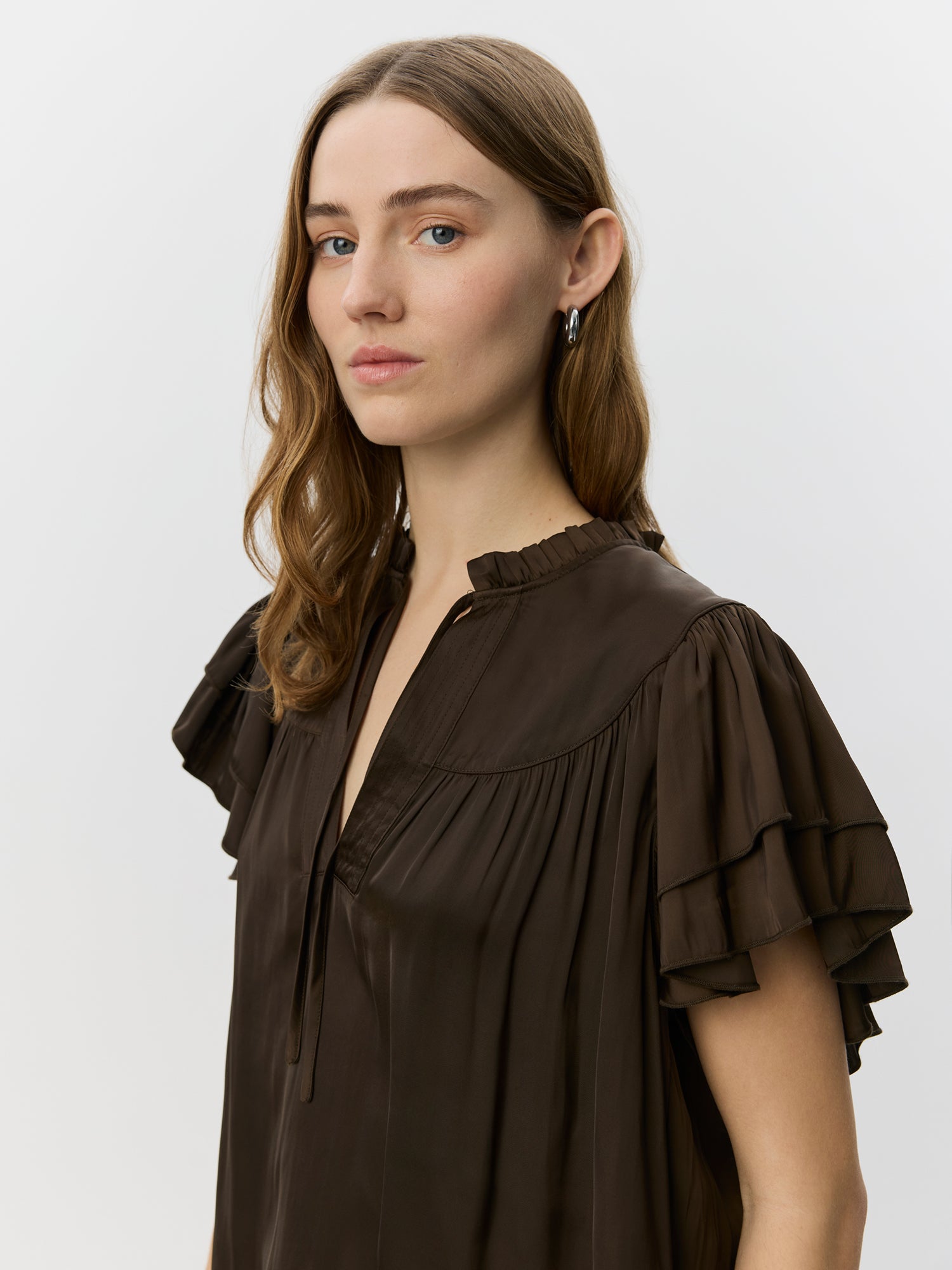 Sofie Schnoor WOMEN LALILASW FRYNSE TOP Top 7162 Intense Brown