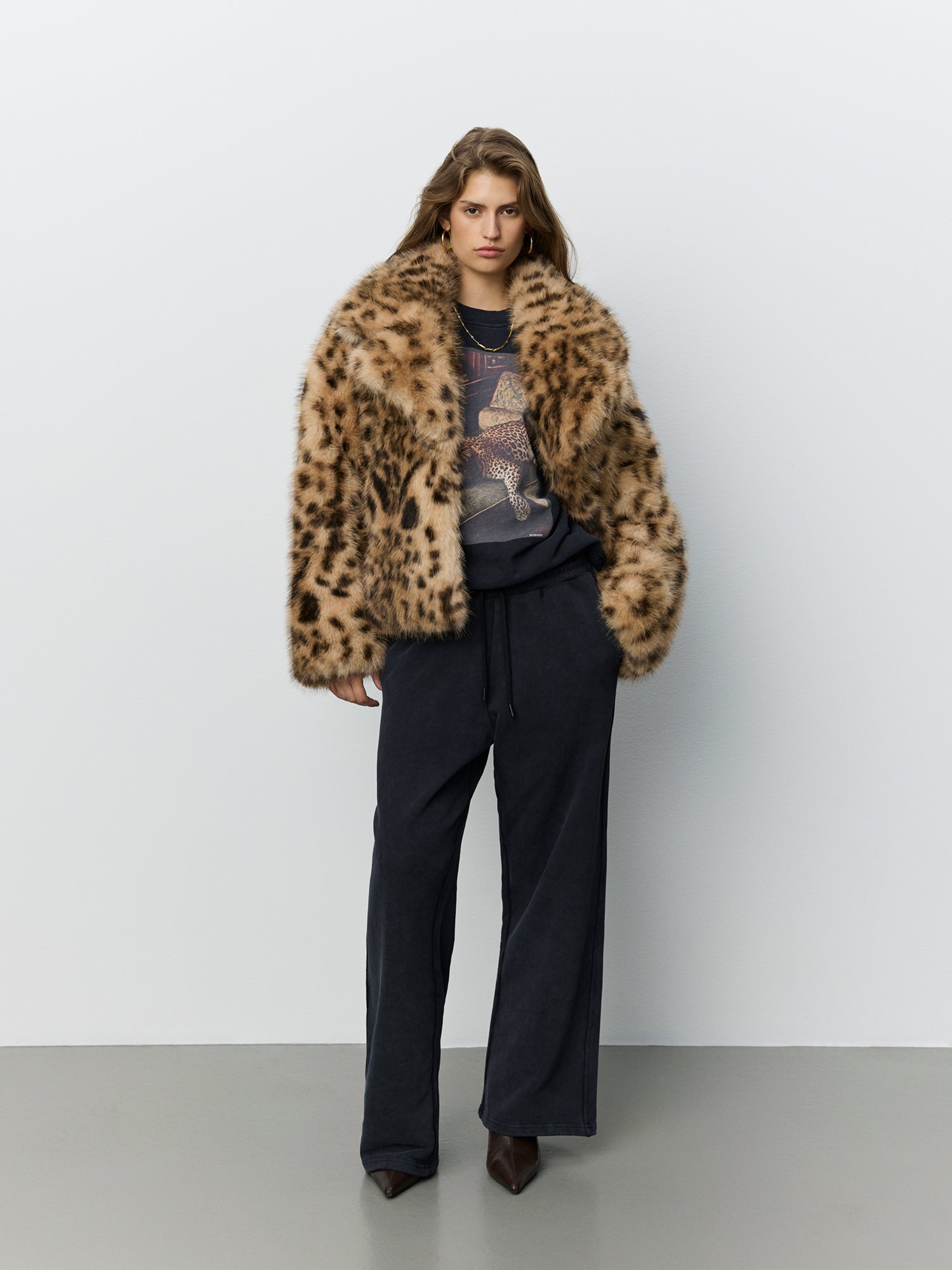 Sofie Schnoor WOMEN LARRIESW IMITERET PELS-JAKKE Jakke 9006 Leopard
