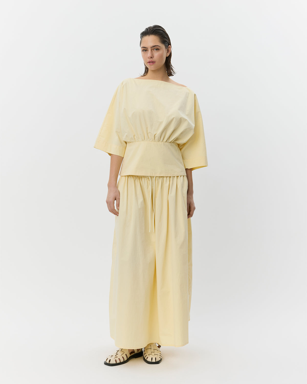 Sofie Schnoor WOMEN MIKKASW BLUSE MED BÅDUDSKÆRING Bluse 2026 Light yellow