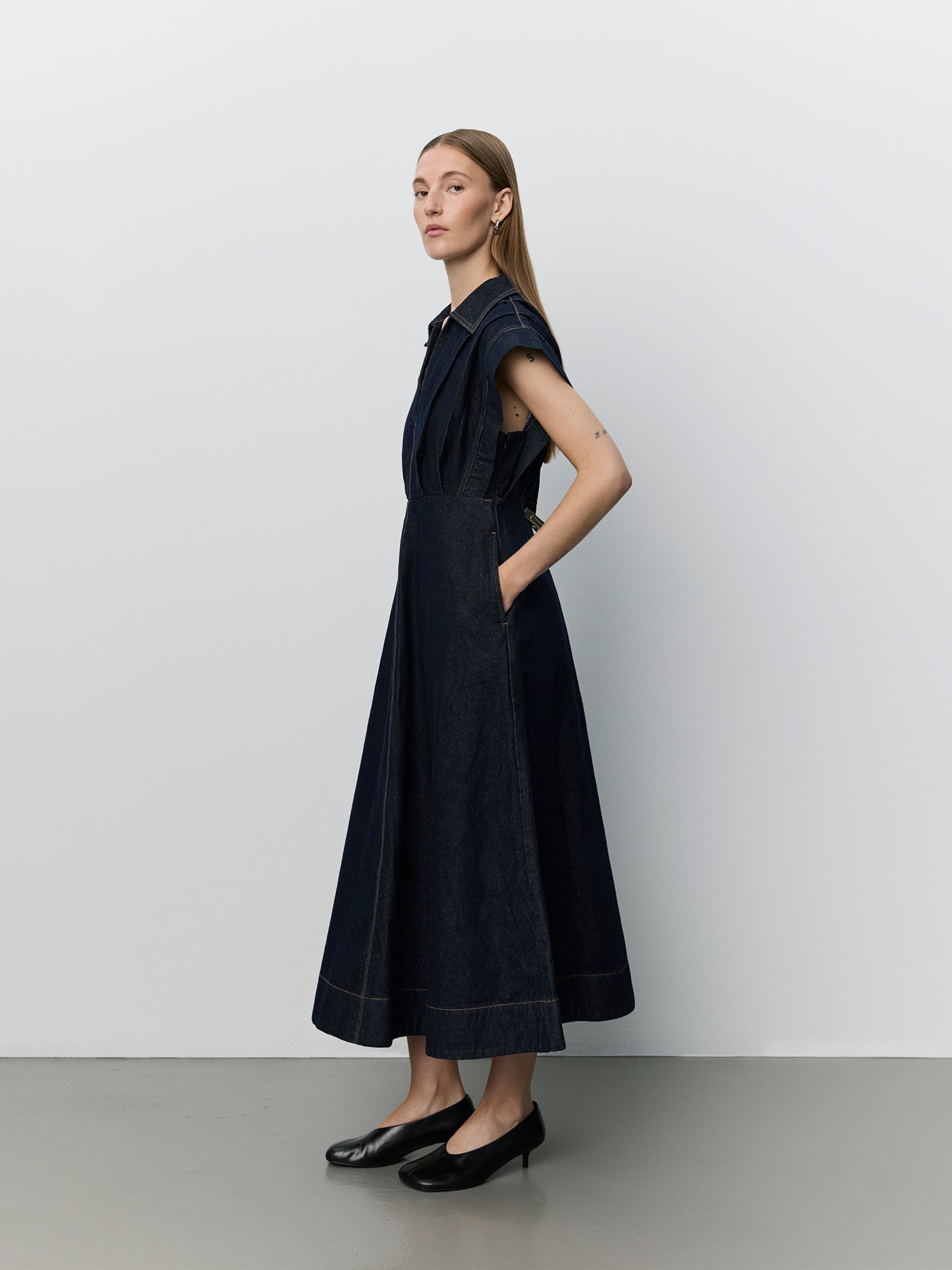 Sofie Schnoor WOMEN MINERASW DENIM KJOLE Kjole 5090 Dark denim blue