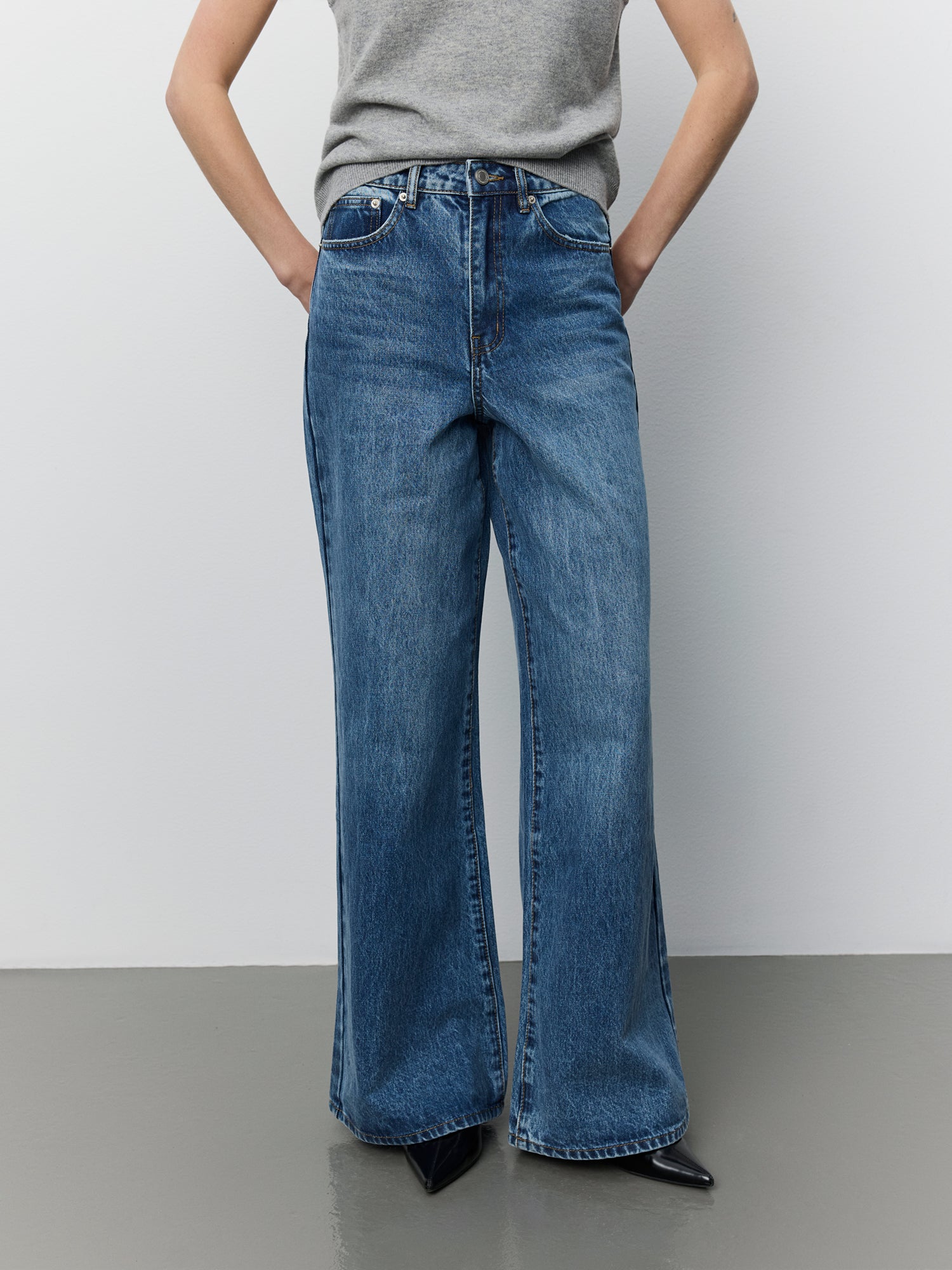 Sofie Schnoor WOMEN NAPOLISW HØJTALJEDE JEANS Jeans 5086 Light denim blue