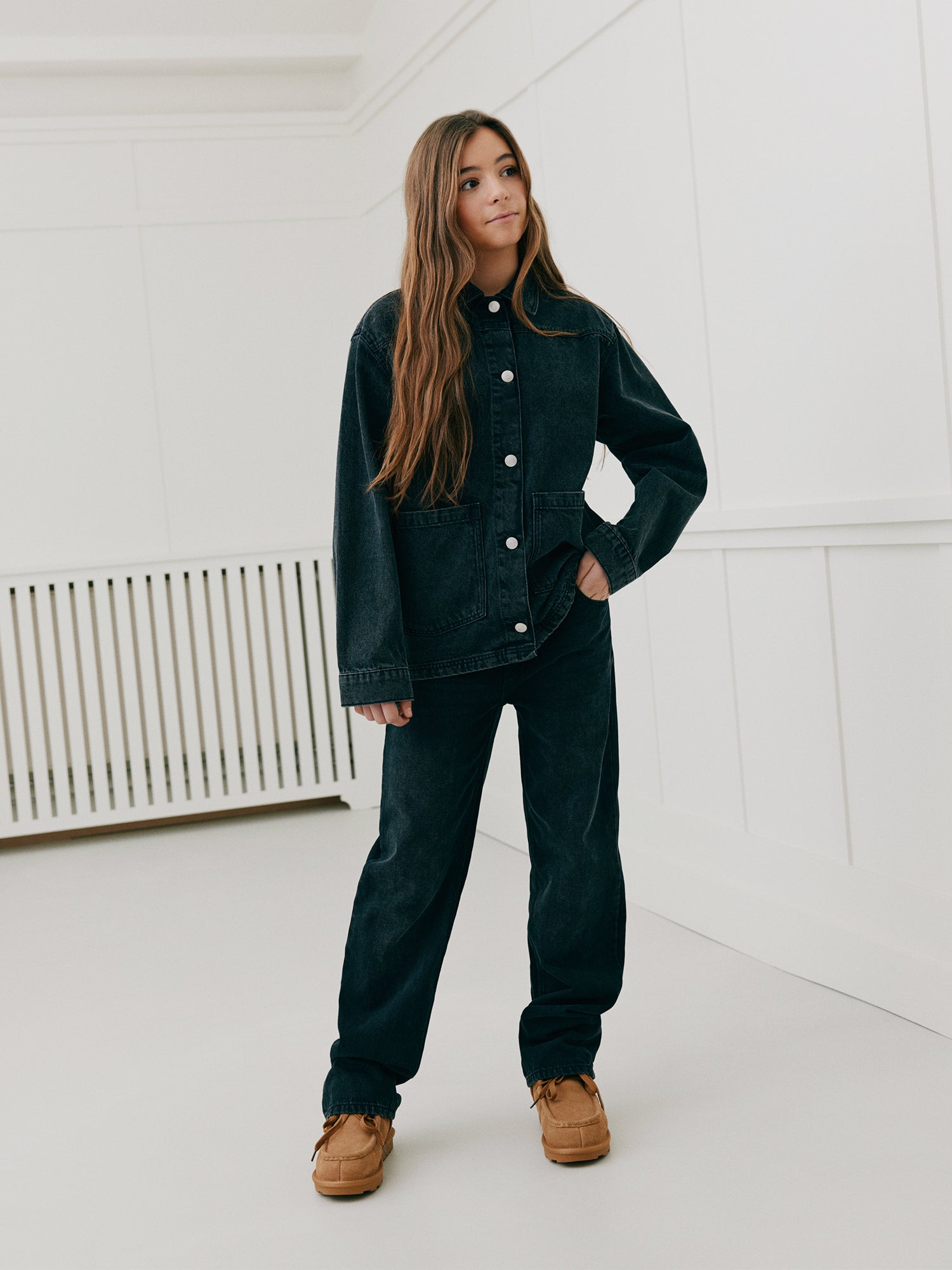 Sofie Schnoor YOUNG NASHSY SKJORTE Skjorte 1015 Washed black