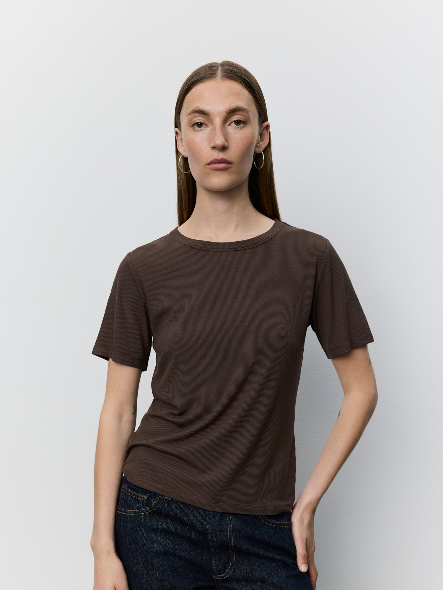 Sofie Schnoor WOMEN NATALIASW T-SHIRT T-shirt 7129 Brown Fudge