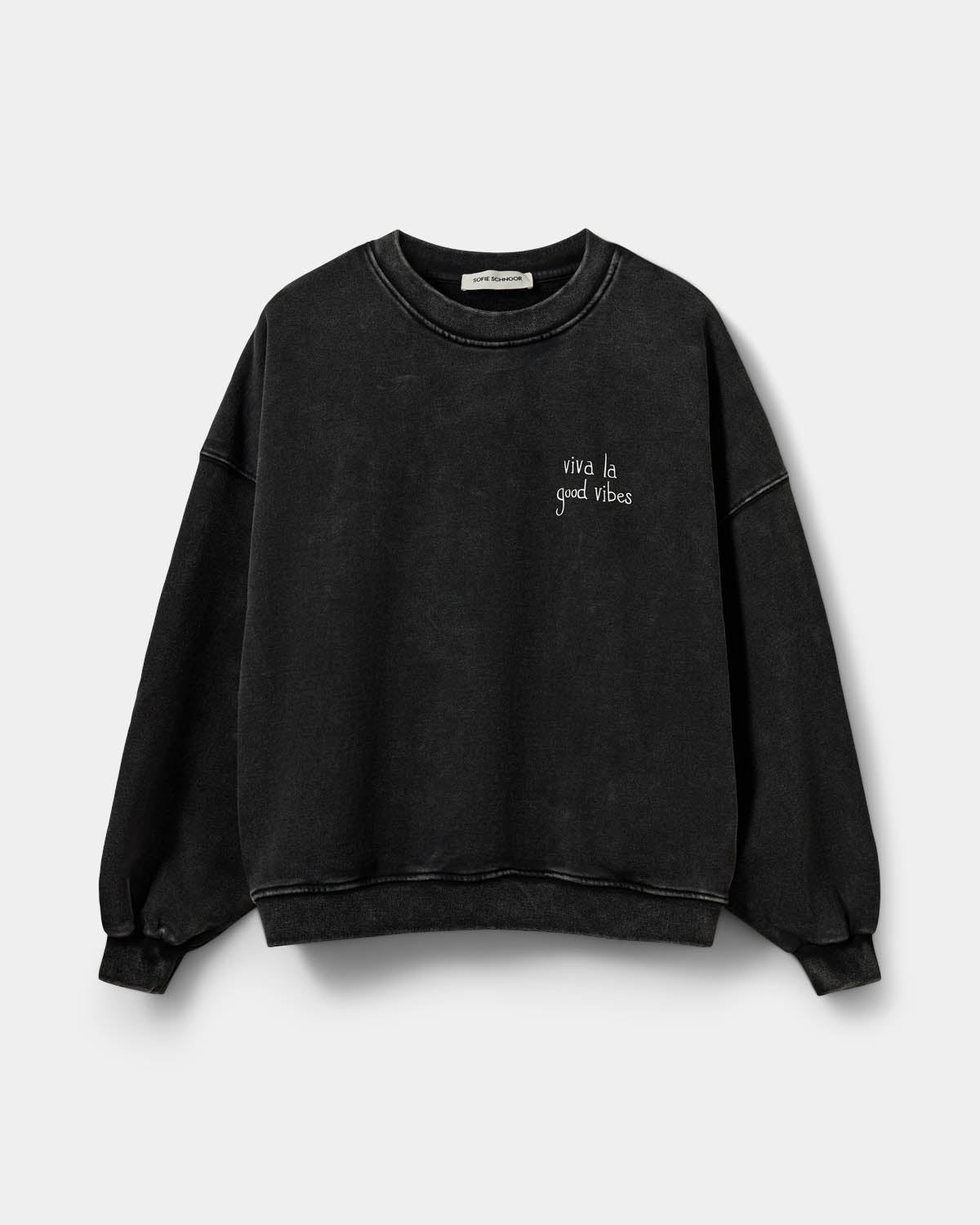 Sofie Schnoor WOMEN PAROSSW OVERSIZED SWEATSHIRT Sweatshirt 1015 Washed black
