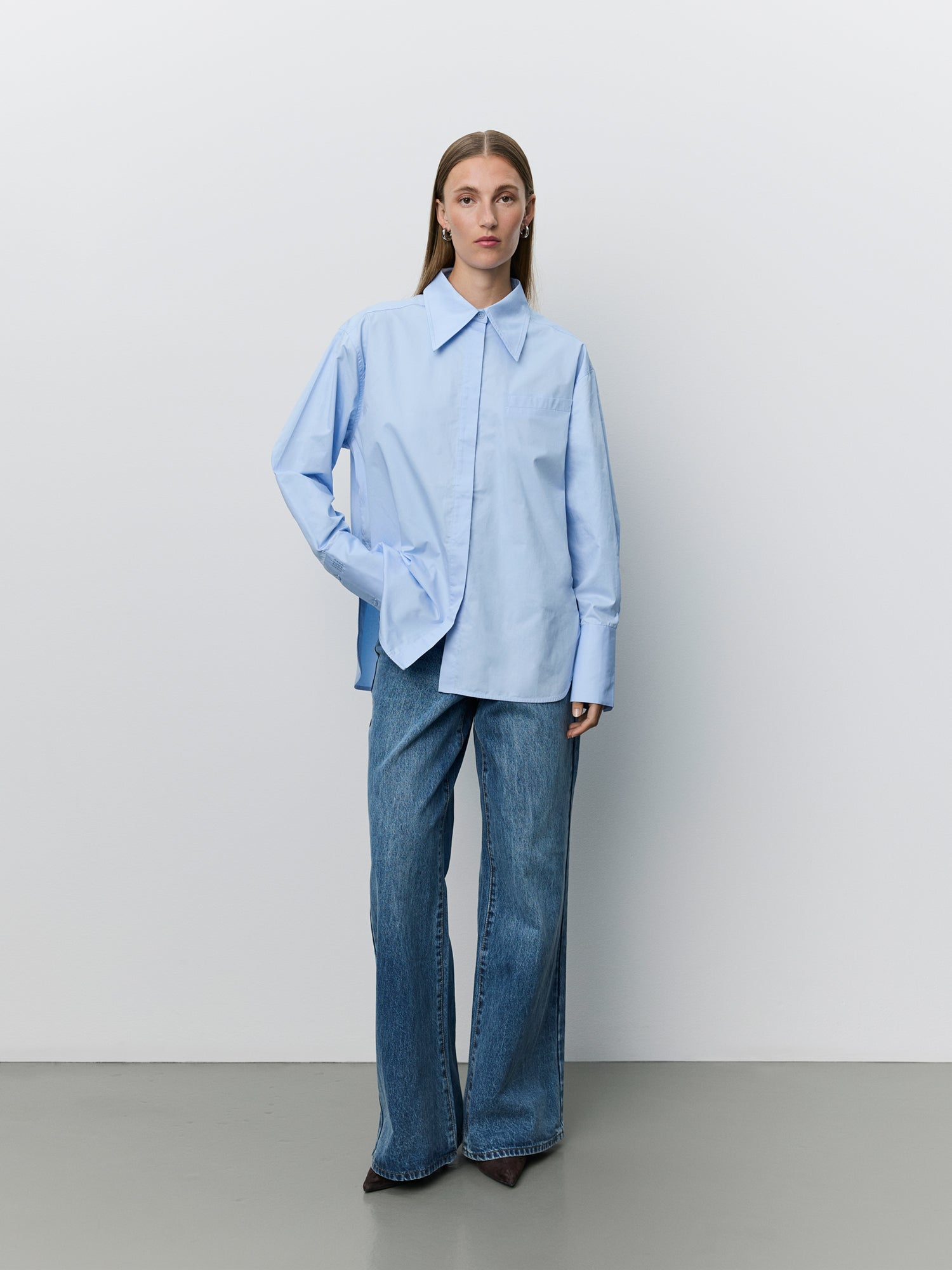 Sofie Schnoor WOMEN PERLASW POPLIN SKJORTE Skjorte 5063 Light blue