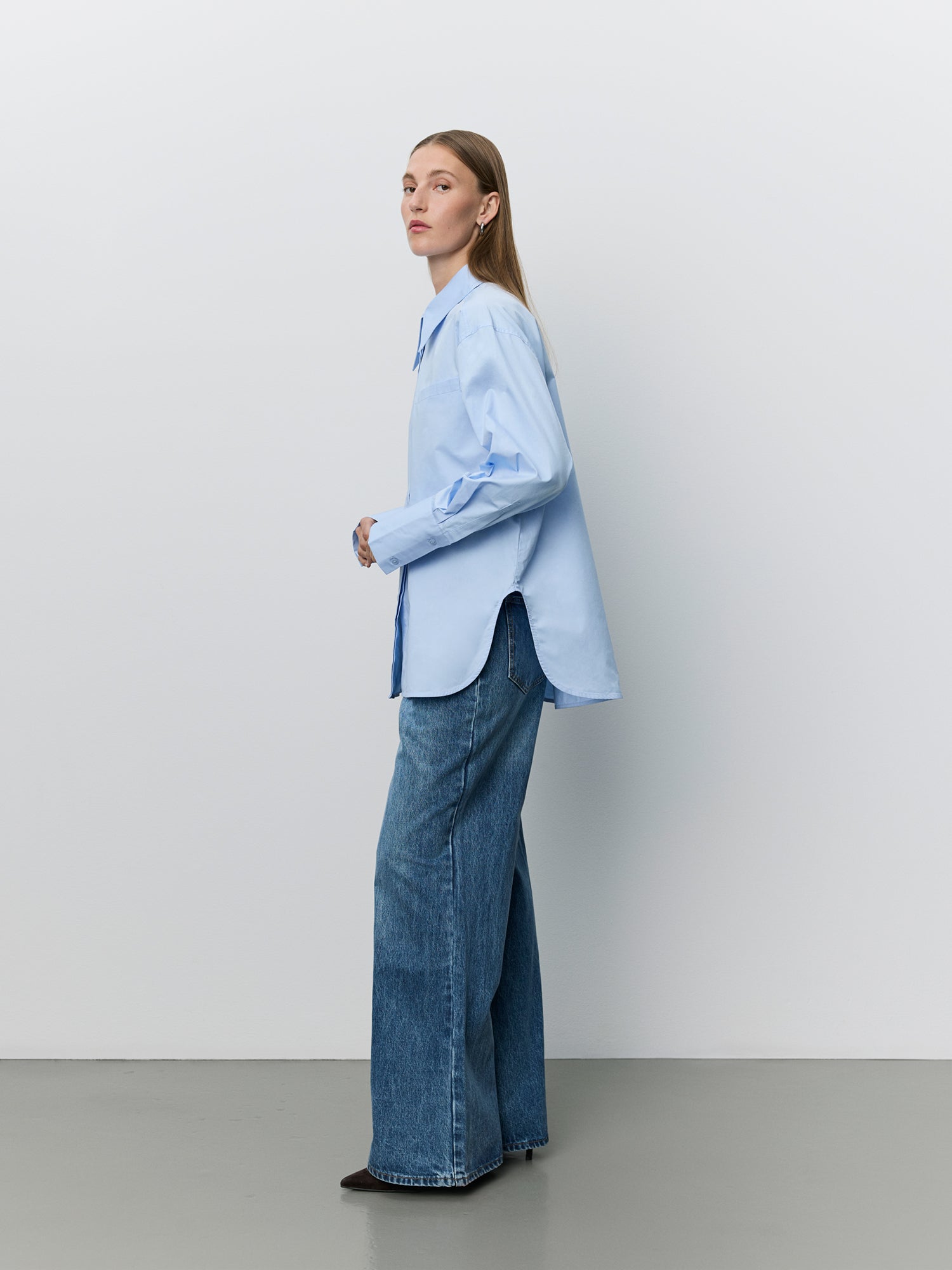 Sofie Schnoor WOMEN PERLASW POPLIN SKJORTE Skjorte 5063 Light blue