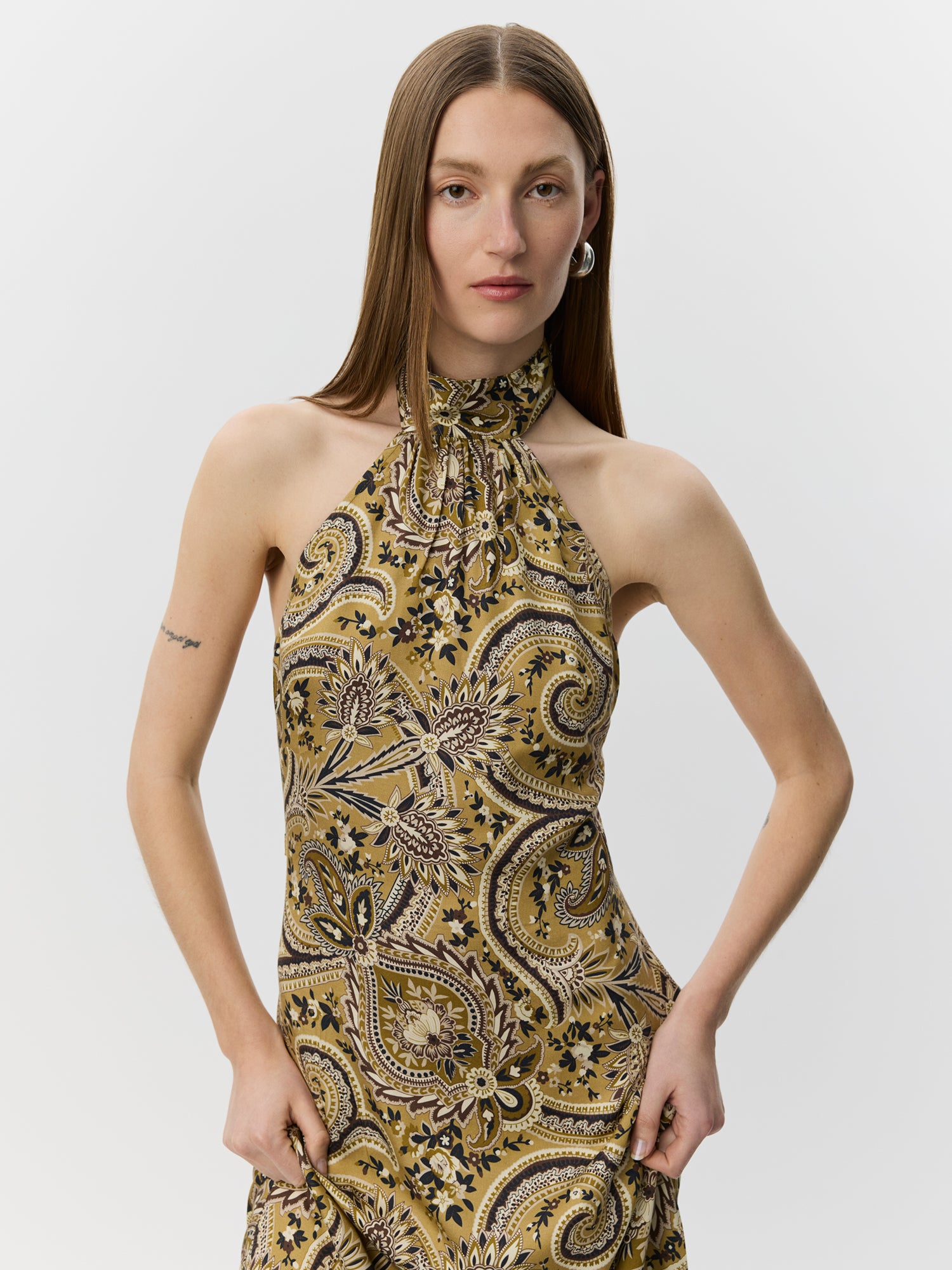 Sofie Schnoor WOMEN RAESW PAISLEY PRINTET HALTERNECK TOP Top 7163 Bronze Mix Paisley