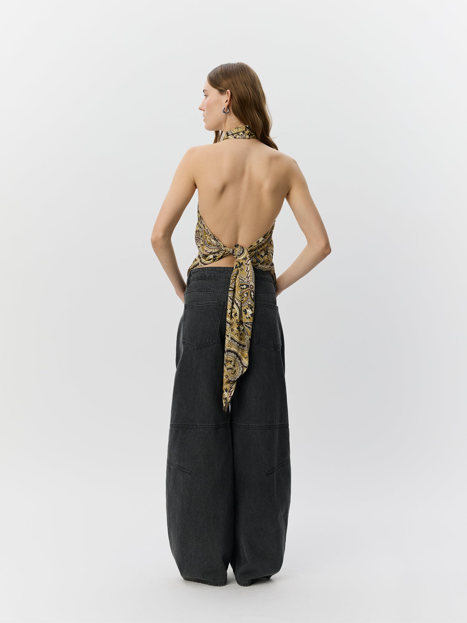 Sofie Schnoor WOMEN RAESW PAISLEY PRINTET HALTERNECK TOP Top 7163 Bronze Mix Paisley
