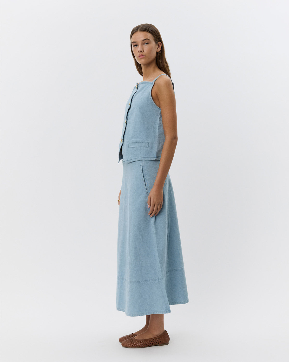 Sofie Schnoor WOMEN SELIASW NEDERDEL Nederdel 5094 Light Blue striped