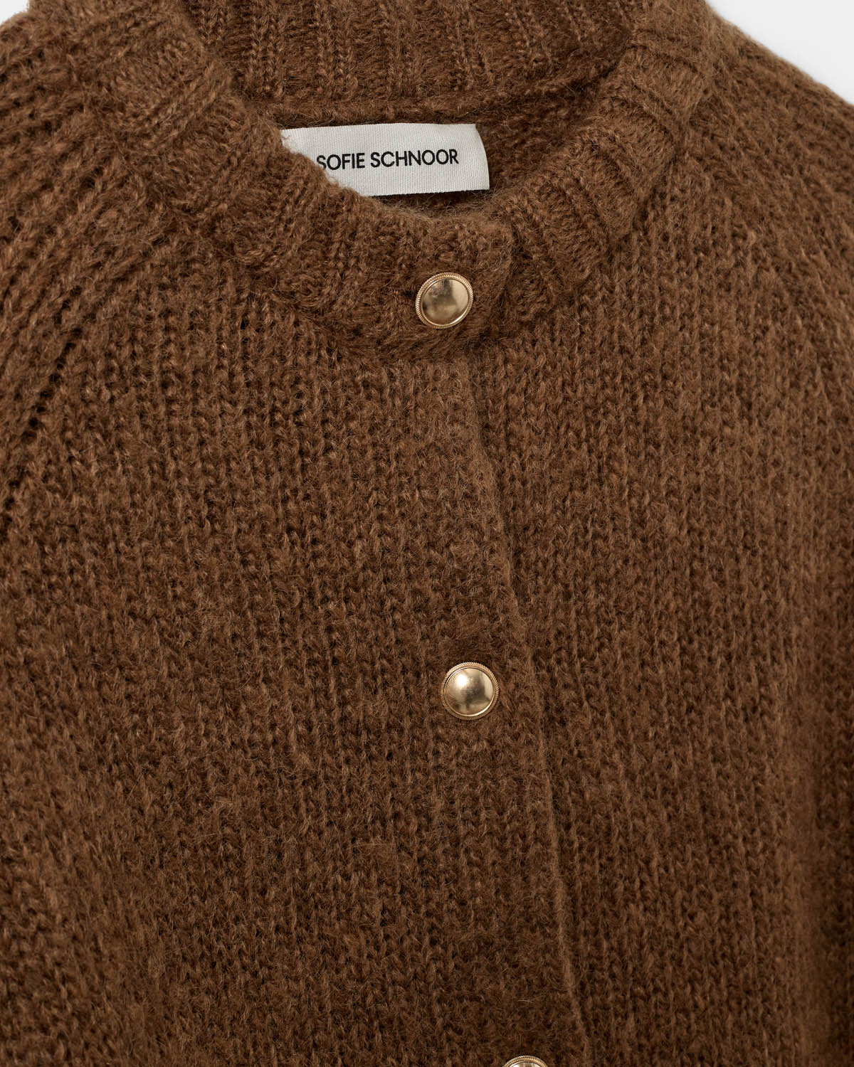 Sofie Schnoor WOMEN SELMASW STRIK CARDIGAN Cardigan 7164 Maple Brown
