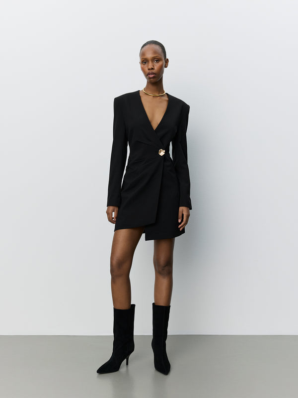 AMIRASW MINI WRAP DRESS