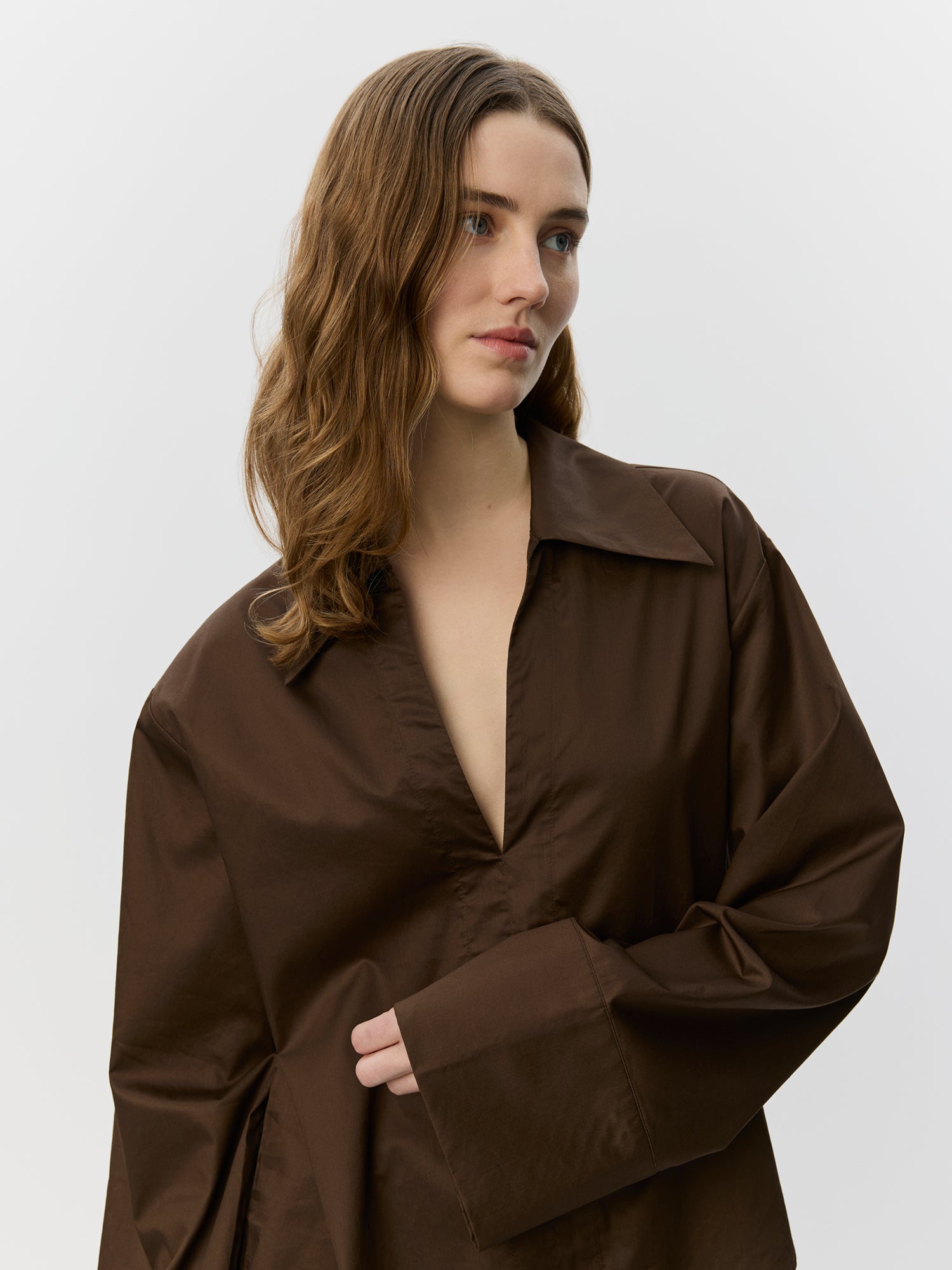 Sofie Schnoor WOMEN ANOASW OVERSIZE SKJORTE Skjorte 7162 Intense Brown