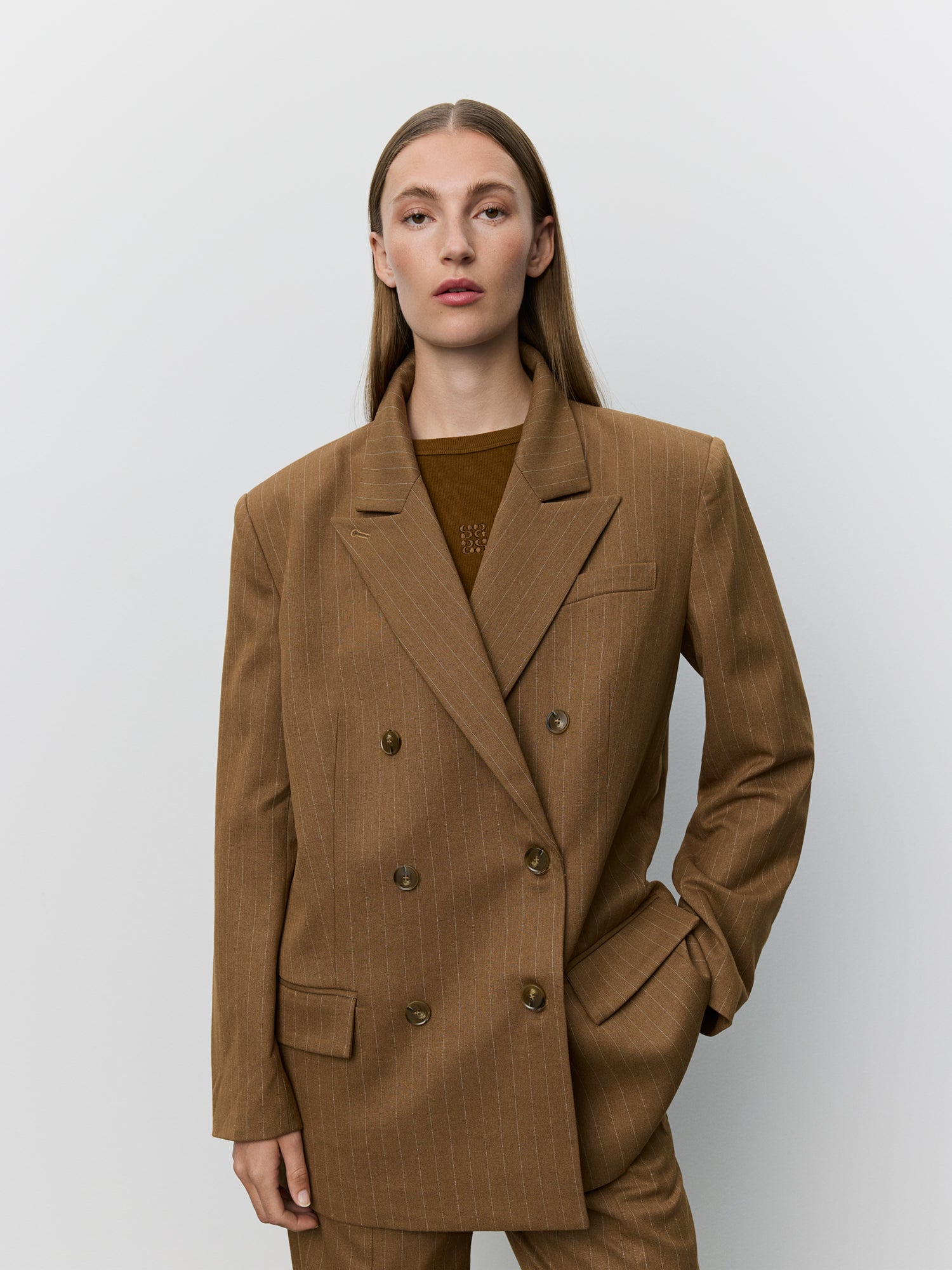 Sofie Schnoor WOMEN AVIANASW OVERSIZED BLAZER Blazer 7164 Maple Brown