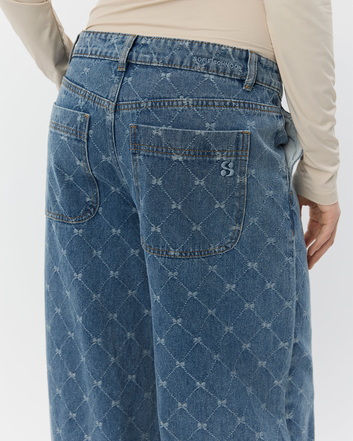 Sofie Schnoor WOMEN AZZISW LOW VIDE JEANS Jeans 5036 Blue