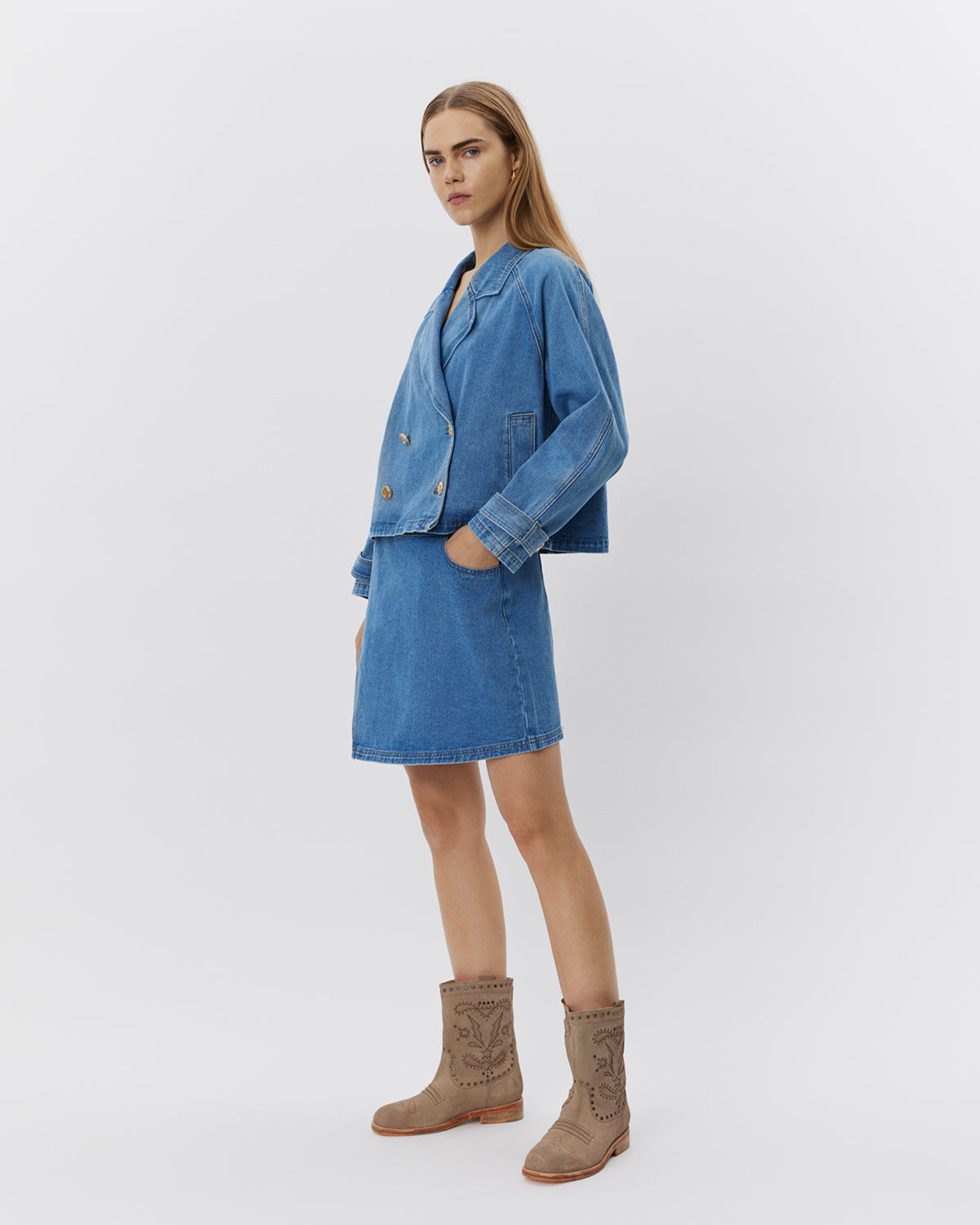 Sofie Schnoor WOMEN EUDORASW JAKKE Jakke 5002 Denim blue