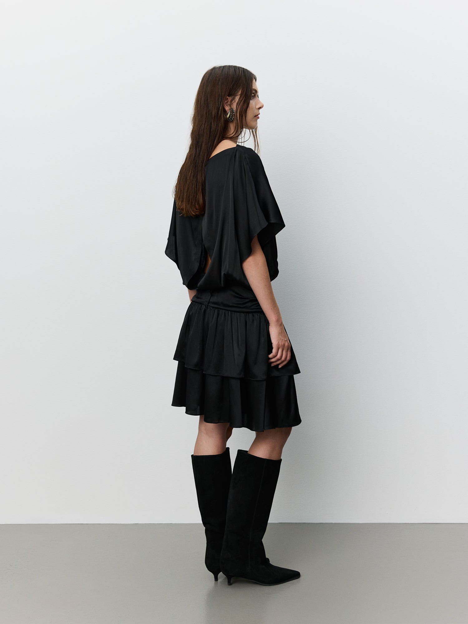 Sofie Schnoor WOMEN ICON 017 - EMBERSW SILKEKJOLE Kjole 1000 Black