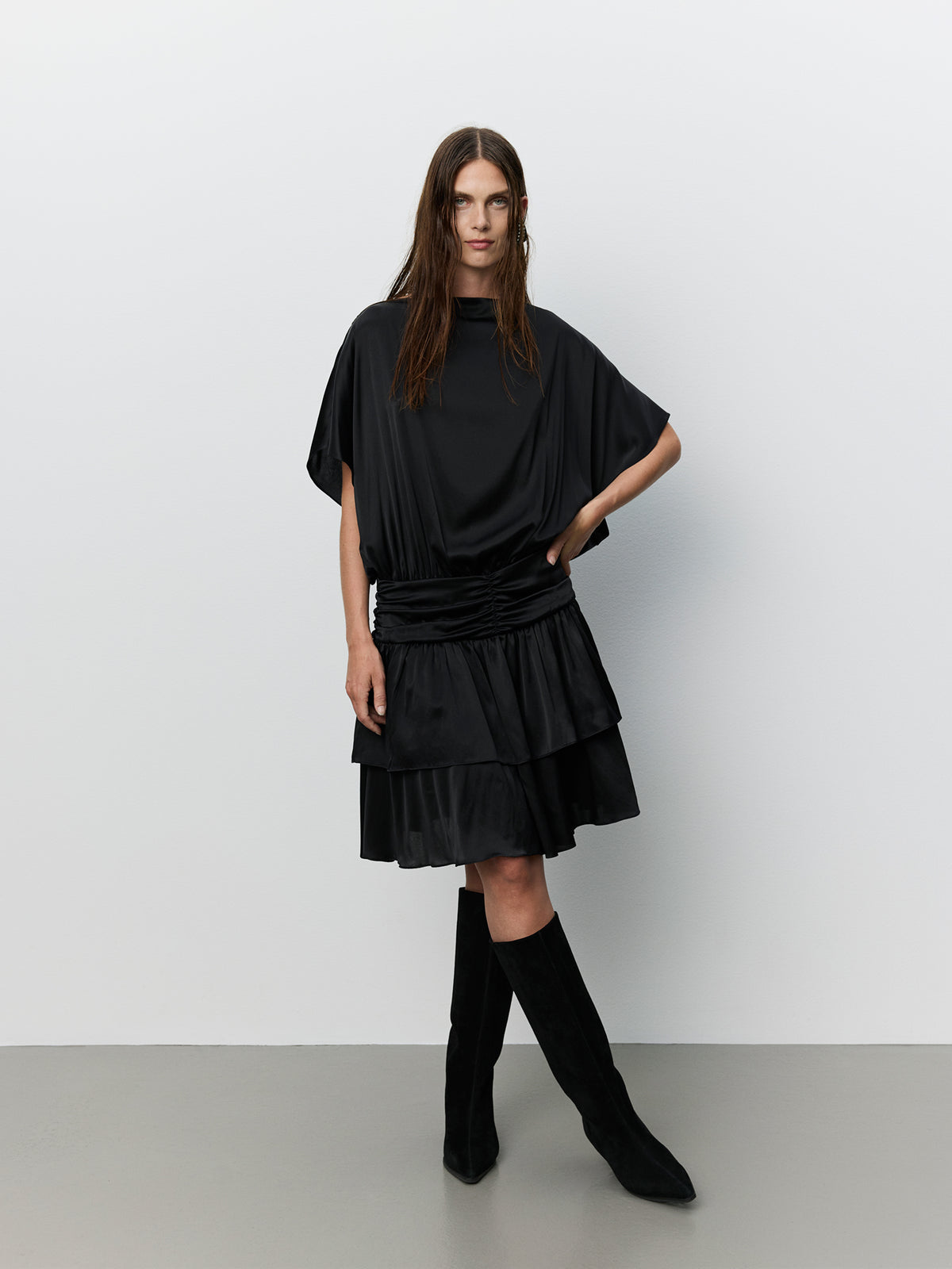 Sofie Schnoor WOMEN ICON 017 - EMBERSW SILKEKJOLE Kjole 1000 Black