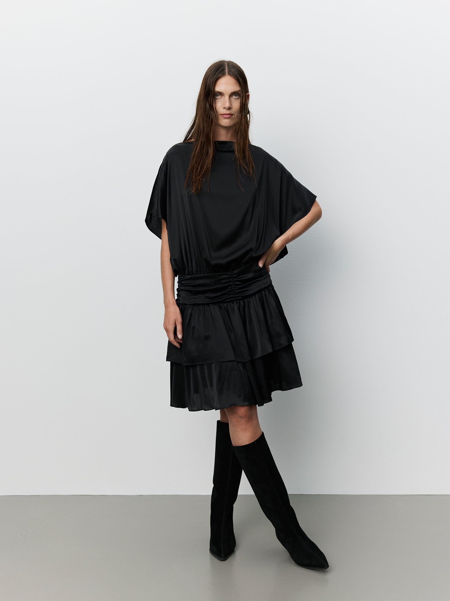 Sofie Schnoor WOMEN ICON 017 - EMBERSW SILKEKJOLE Kjole 1000 Black