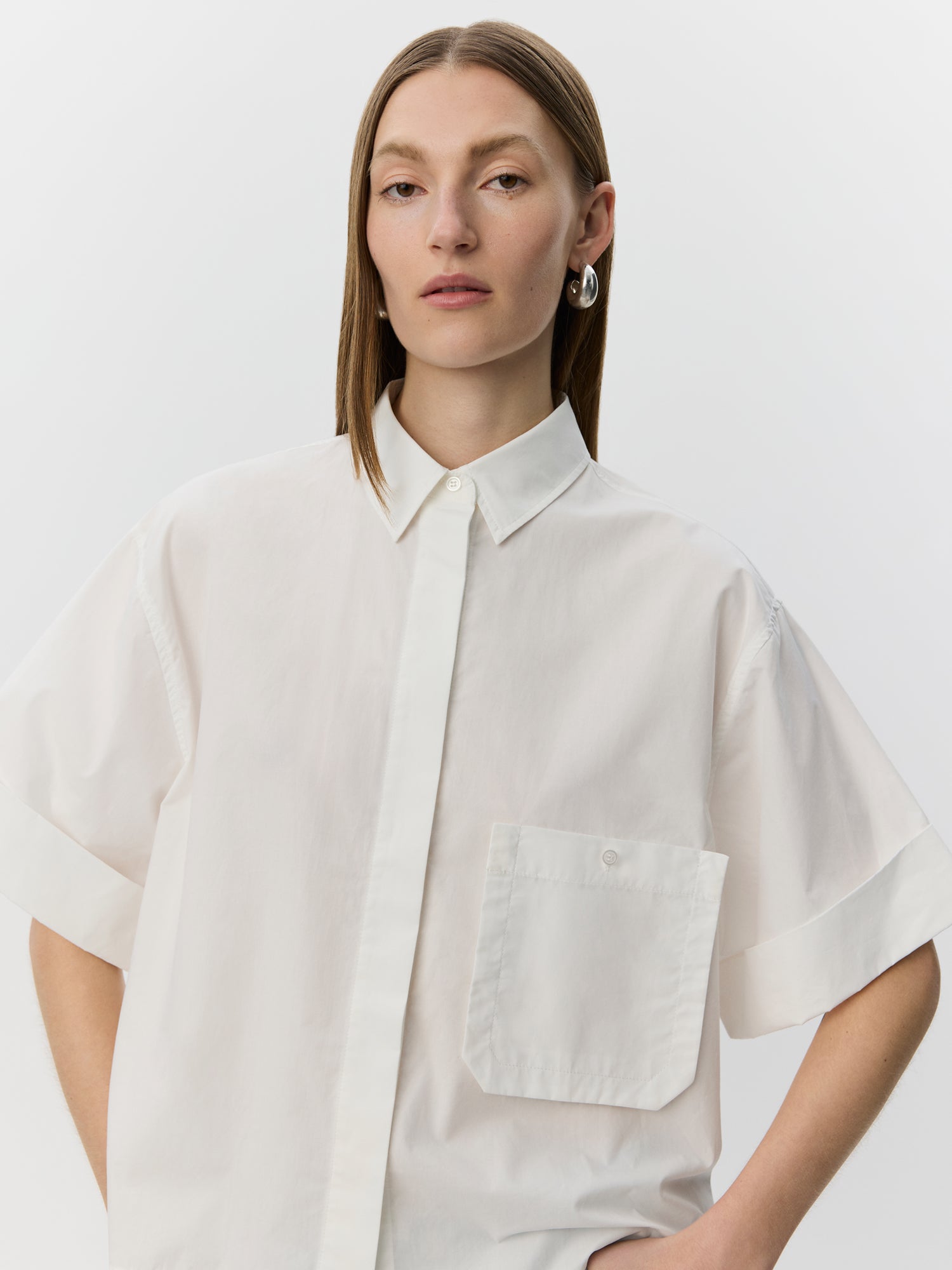 Sofie Schnoor WOMEN LEANASW KORTÆRMET SKJORTE Skjorte 0141 White Alyssum