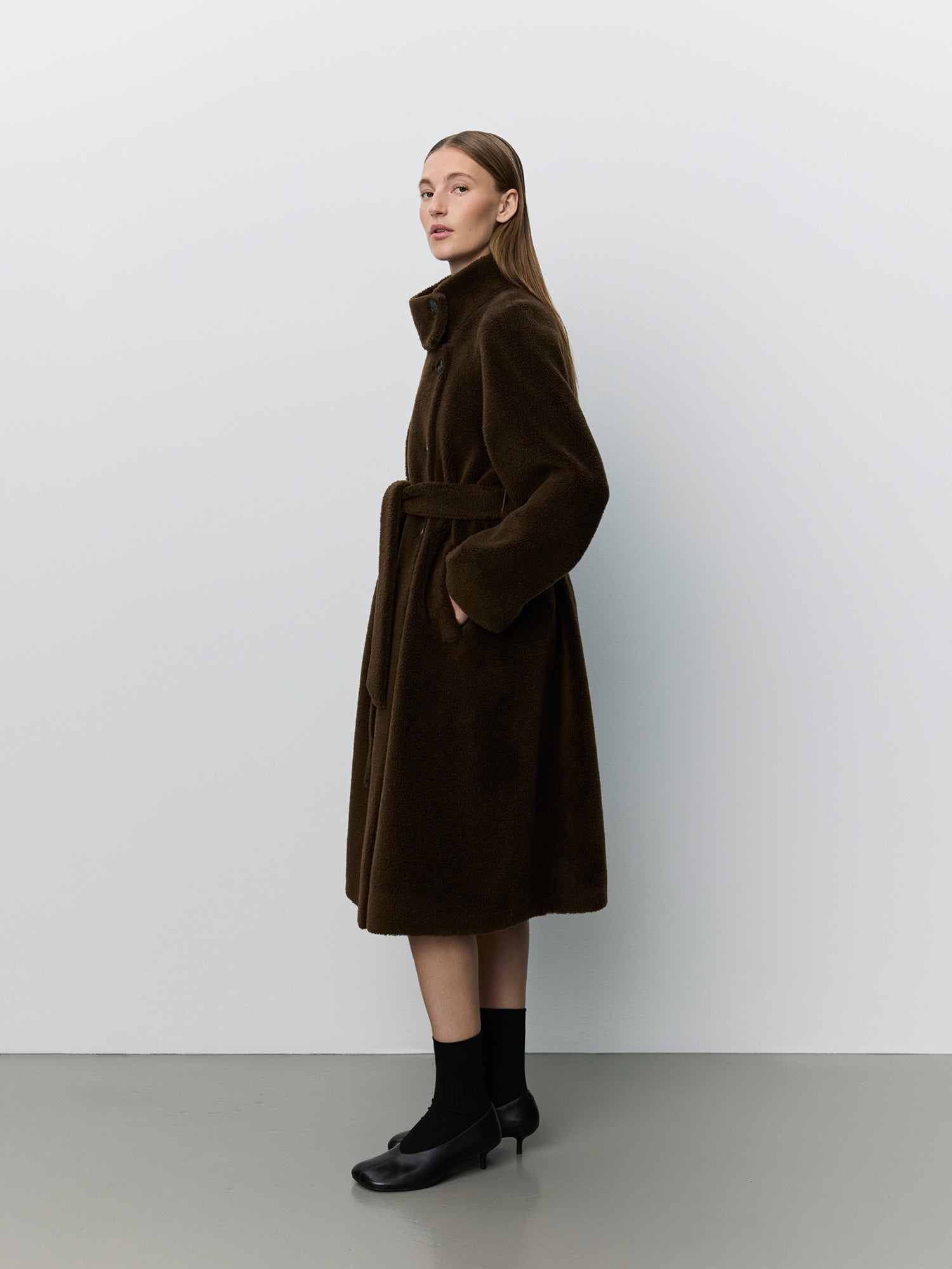 Sofie Schnoor WOMEN MARGITSW FRAKKE I ULD Jakke 7025 Dark brown