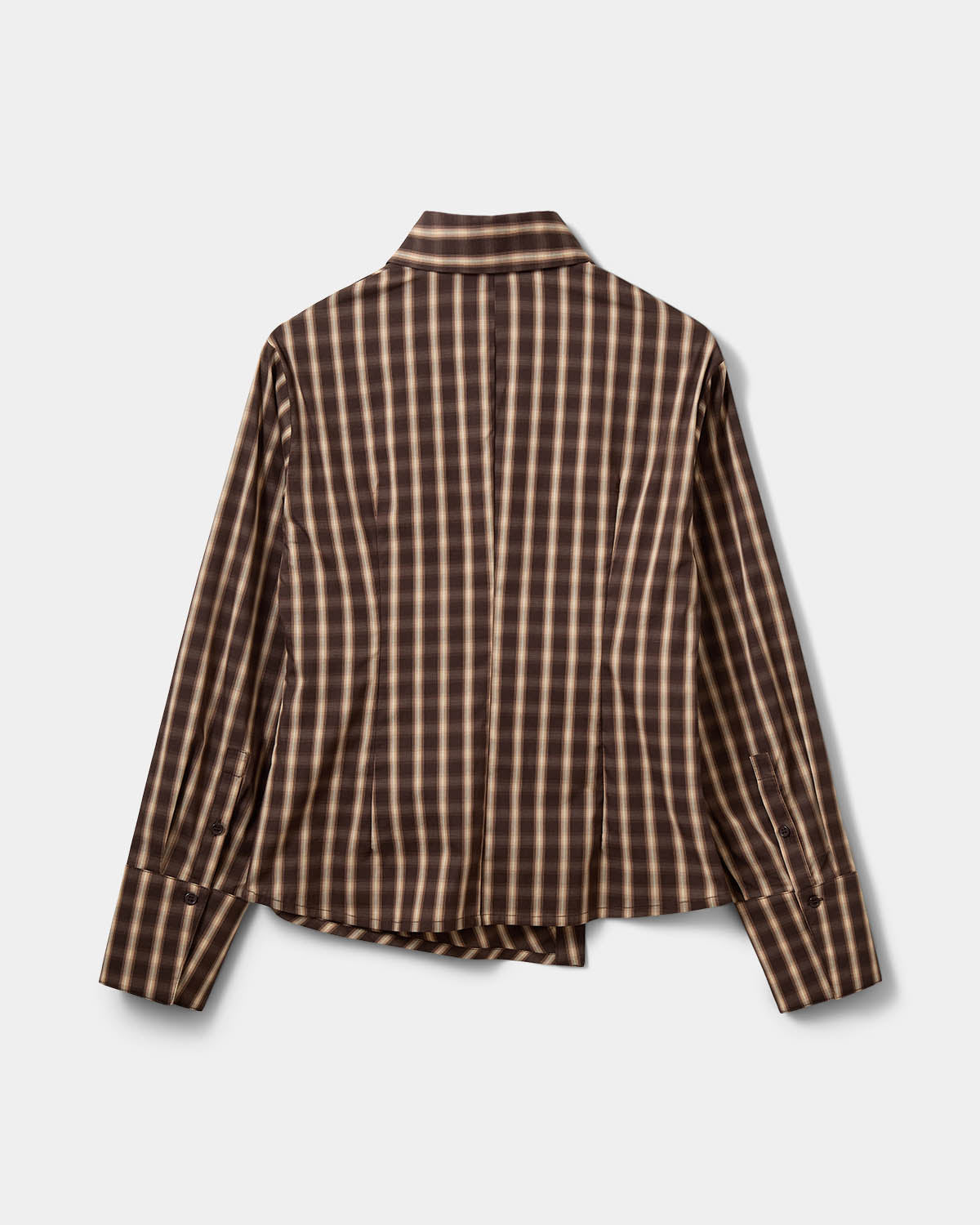 Sofie Schnoor WOMEN PAIGESW ASYMMETRISK SKJORTE Skjorte 9007 Brown check