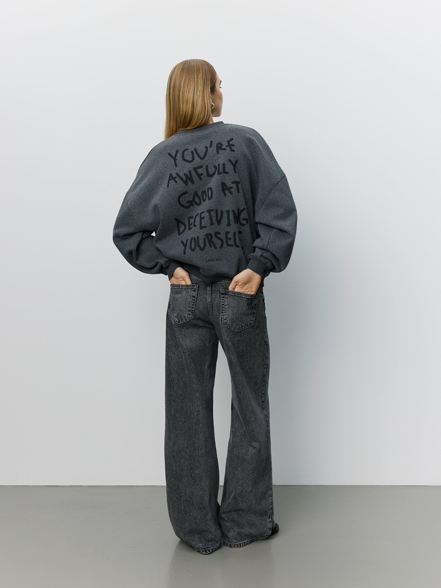 Sofie Schnoor WOMEN PAROSSW MOOMIN SWEATSHIRT Sweatshirt 8011 Dark grey melange