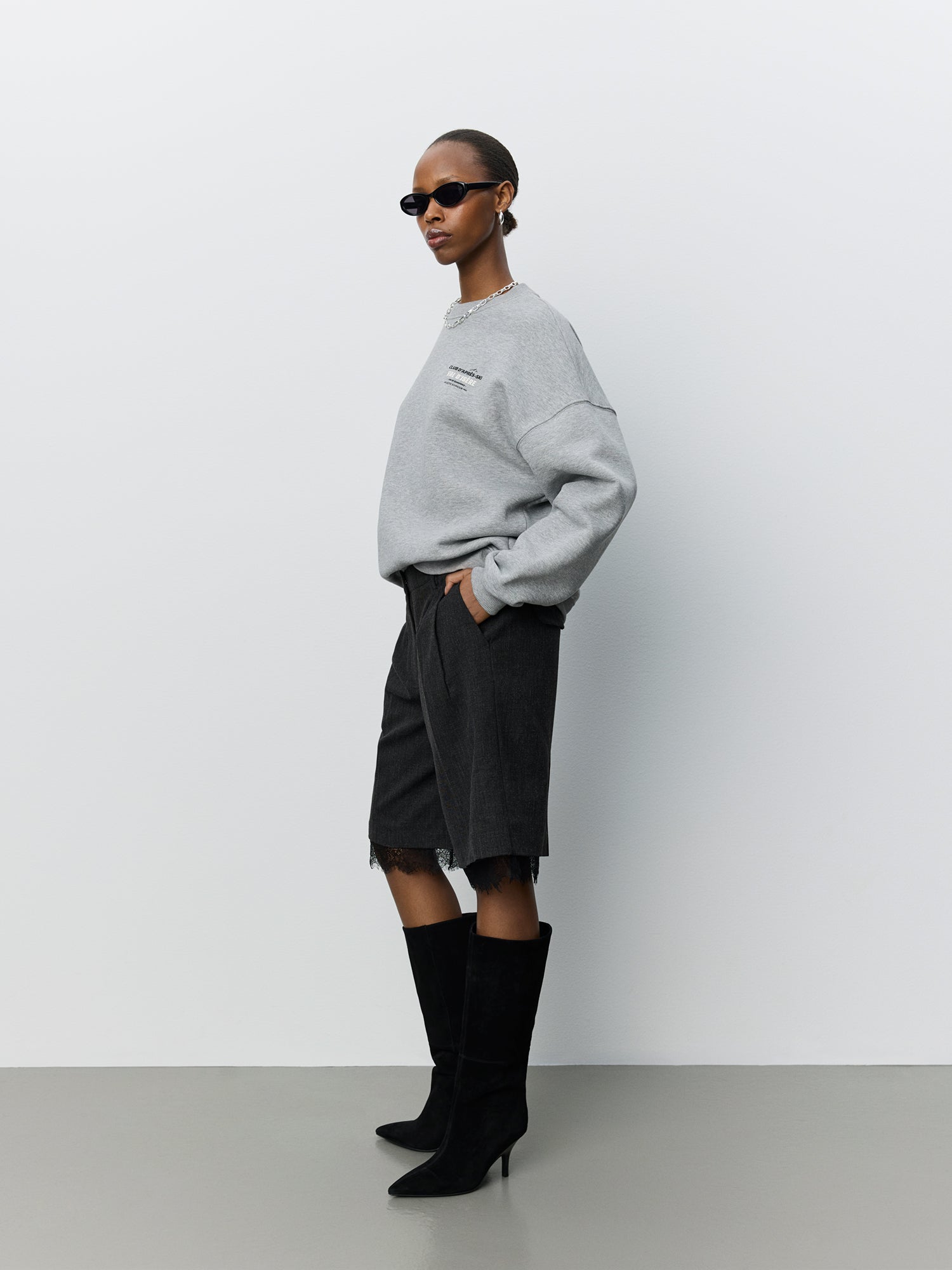 Sofie Schnoor WOMEN PAROSSW OVERSIZE SWEATSHIRT Sweatshirt 8000 Grey Melange