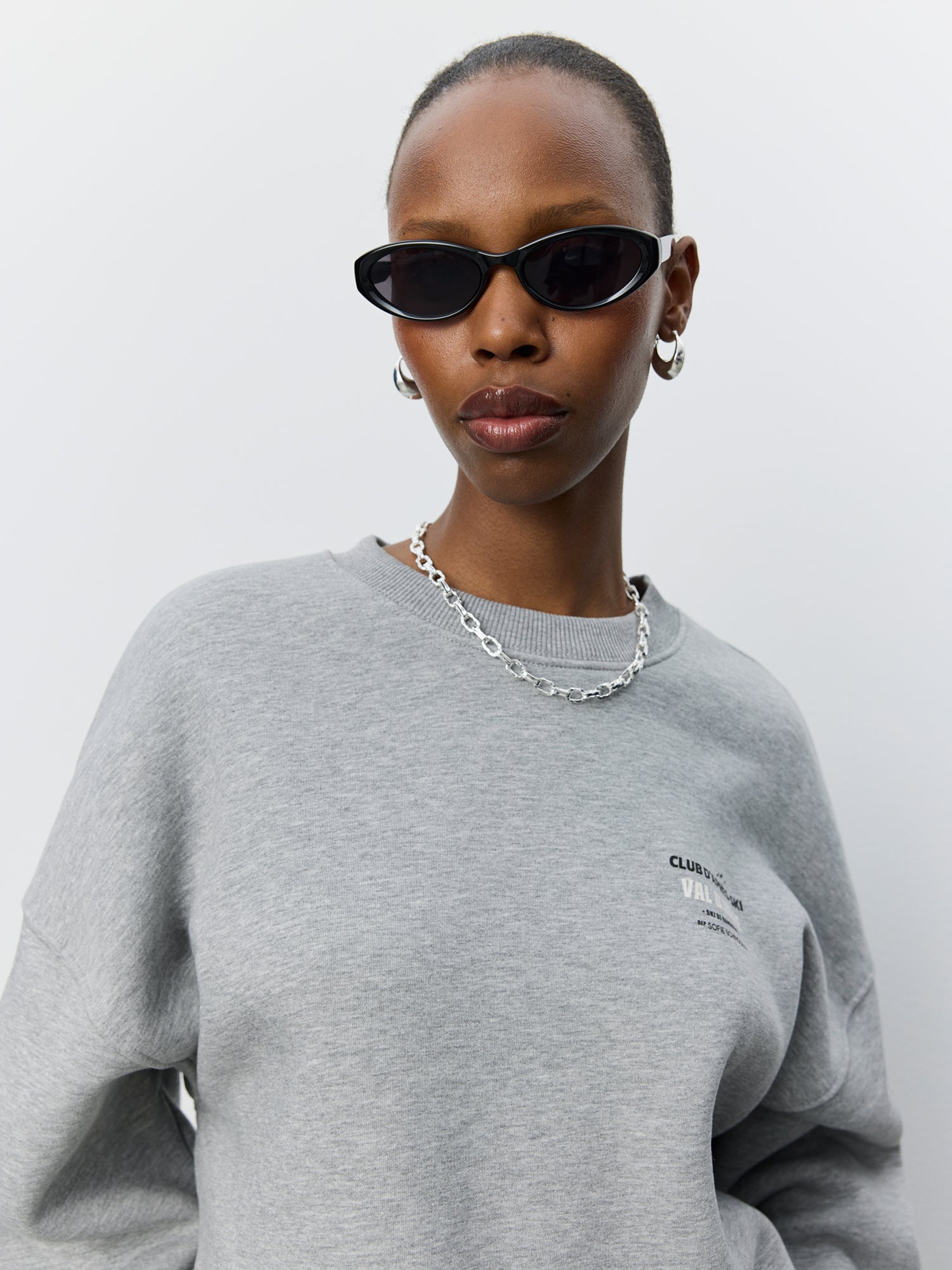 Sofie Schnoor WOMEN PAROSSW OVERSIZE SWEATSHIRT Sweatshirt 8000 Grey Melange