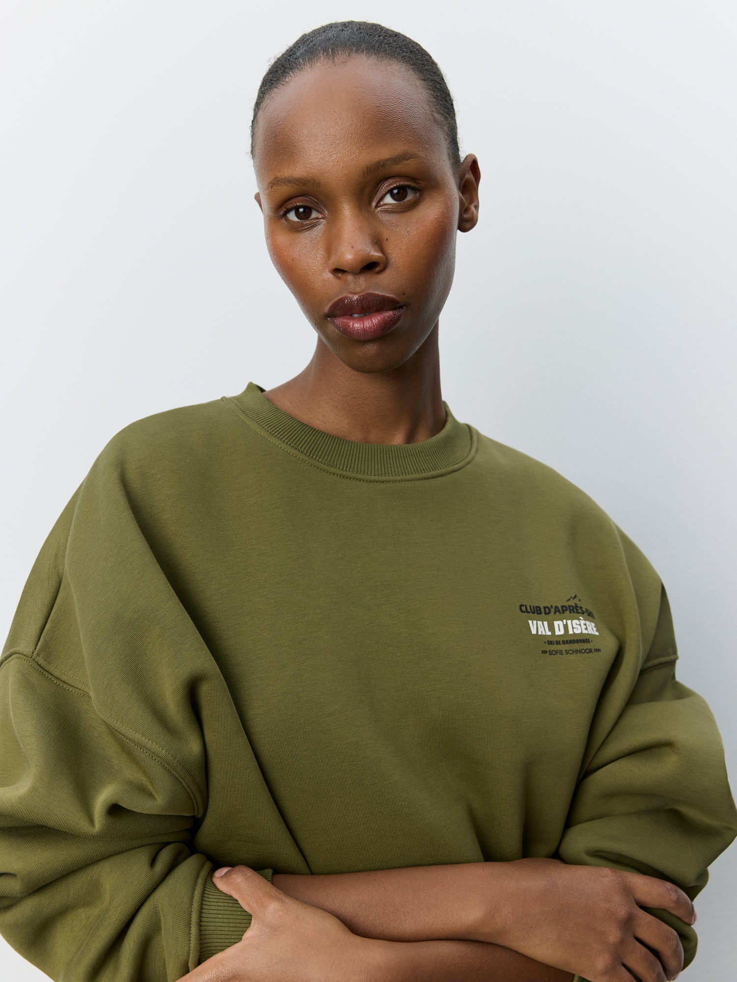 Sofie Schnoor WOMEN PAROSSW OVERSIZE SWEATSHIRT Sweatshirt 3030 Olive green