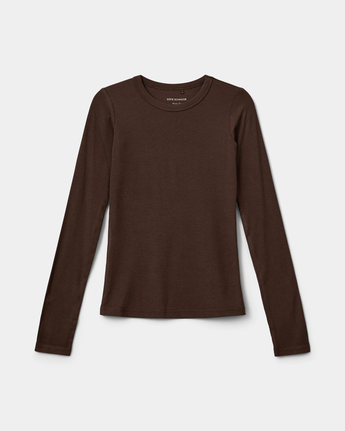 Sofie Schnoor KIDS PETRICIASK T-SHIRT LANGÆRMET T-shirt lang ærmet 7129 Brown Fudge