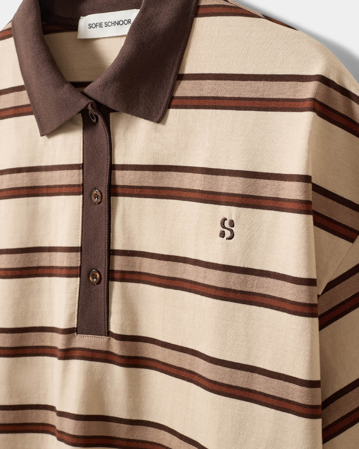 Sofie Schnoor WOMEN PILSW POLO T-SHIRT T-shirt 7113 Brown Striped