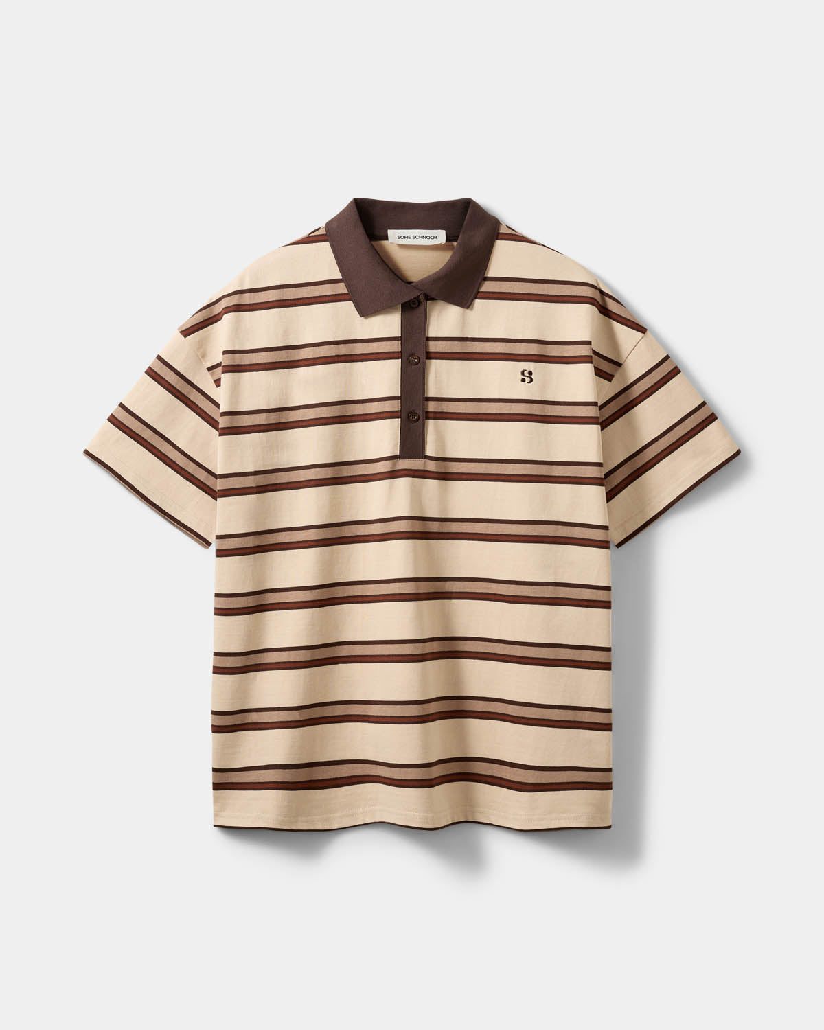 Sofie Schnoor WOMEN PILSW POLO T-SHIRT T-shirt 7113 Brown Striped