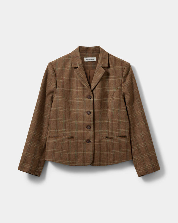 Sofie Schnoor WOMEN POPPYSW CHECK BLAZER Blazer 9143 Maple Brown Check