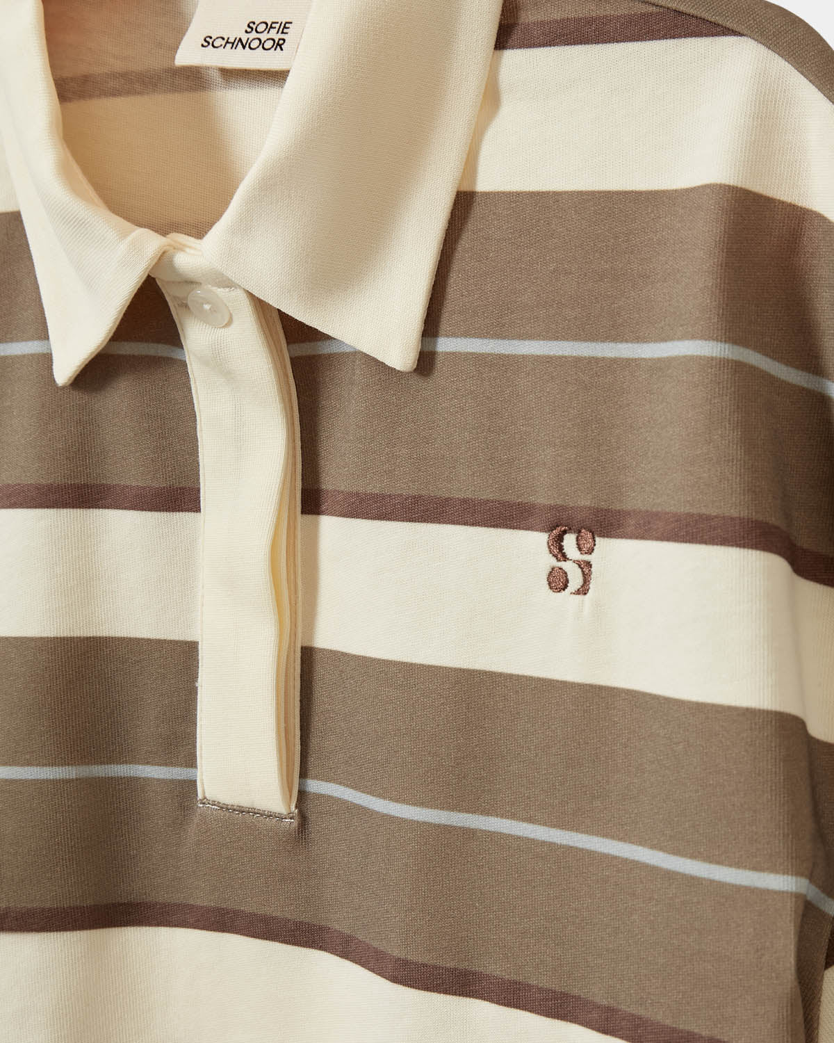 Sofie Schnoor YOUNG PilSY Polo T-Shirt T-shirt 0140 Off White Striped