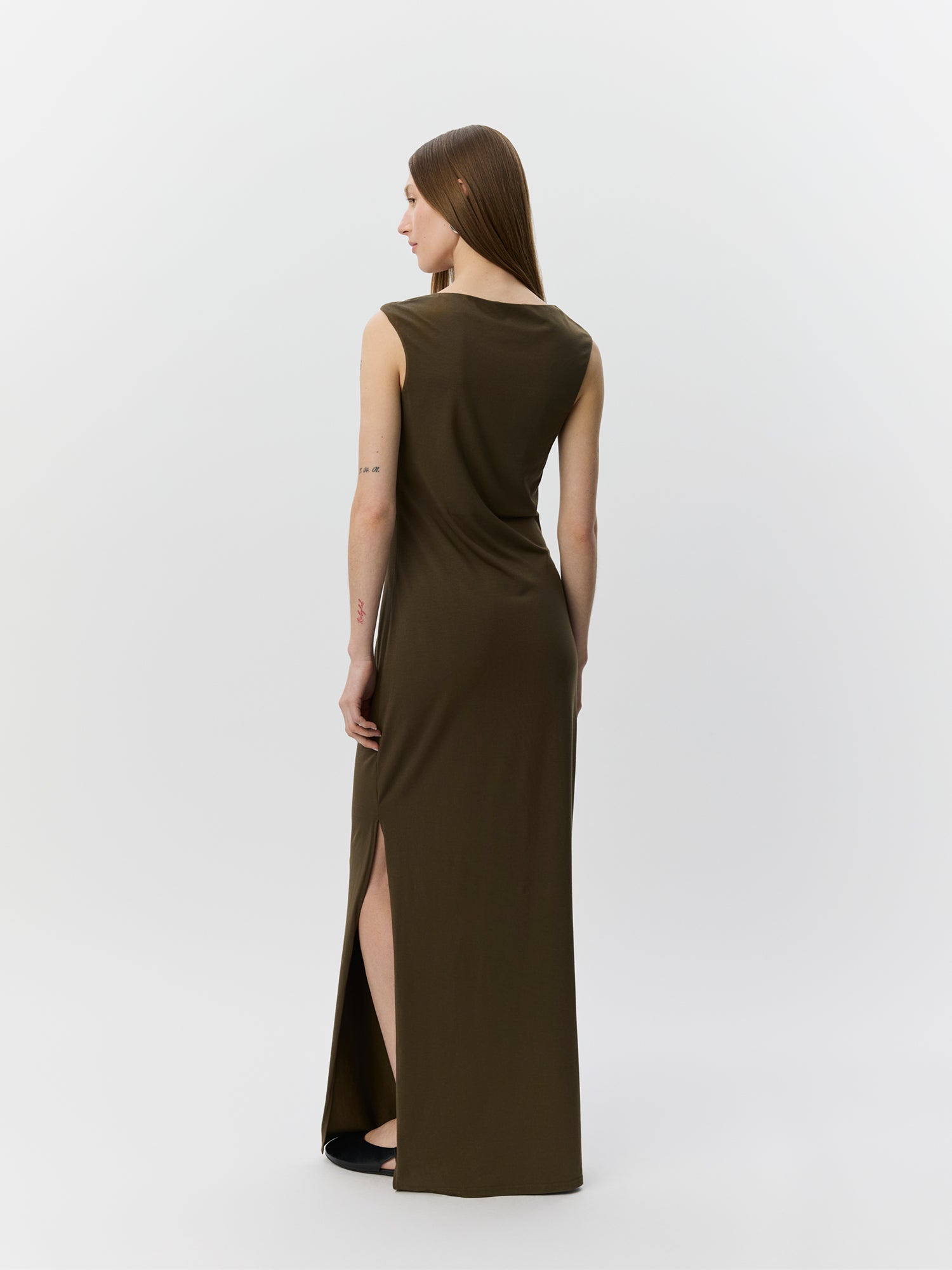 Sofie Schnoor WOMEN RAGNISW JERSEY MAXI KJOLE Kjole 3097 Olive Brown