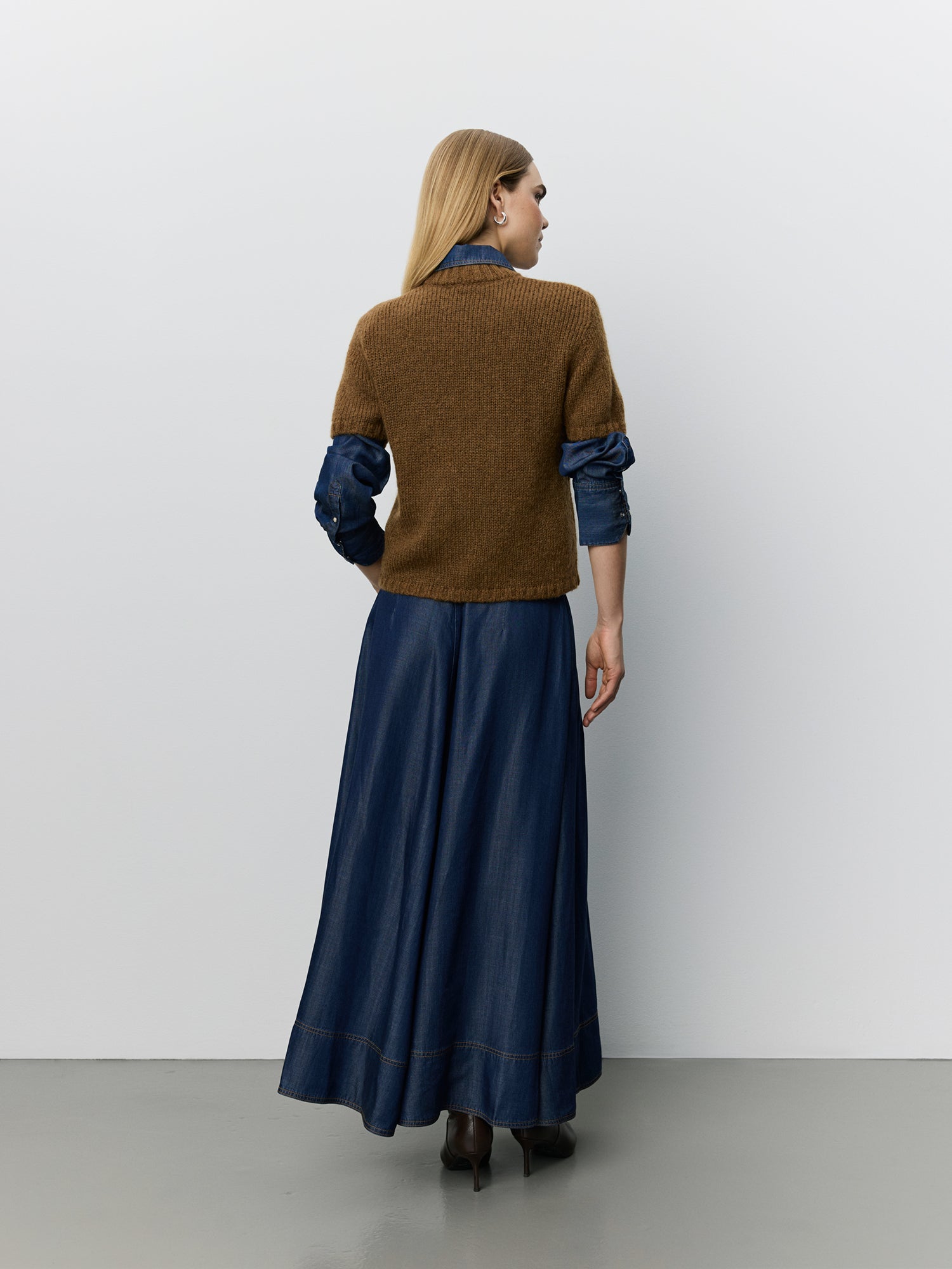 Sofie Schnoor WOMEN SAGASW KORTÆRMET STRIK SWEATER Strik 7164 Maple Brown