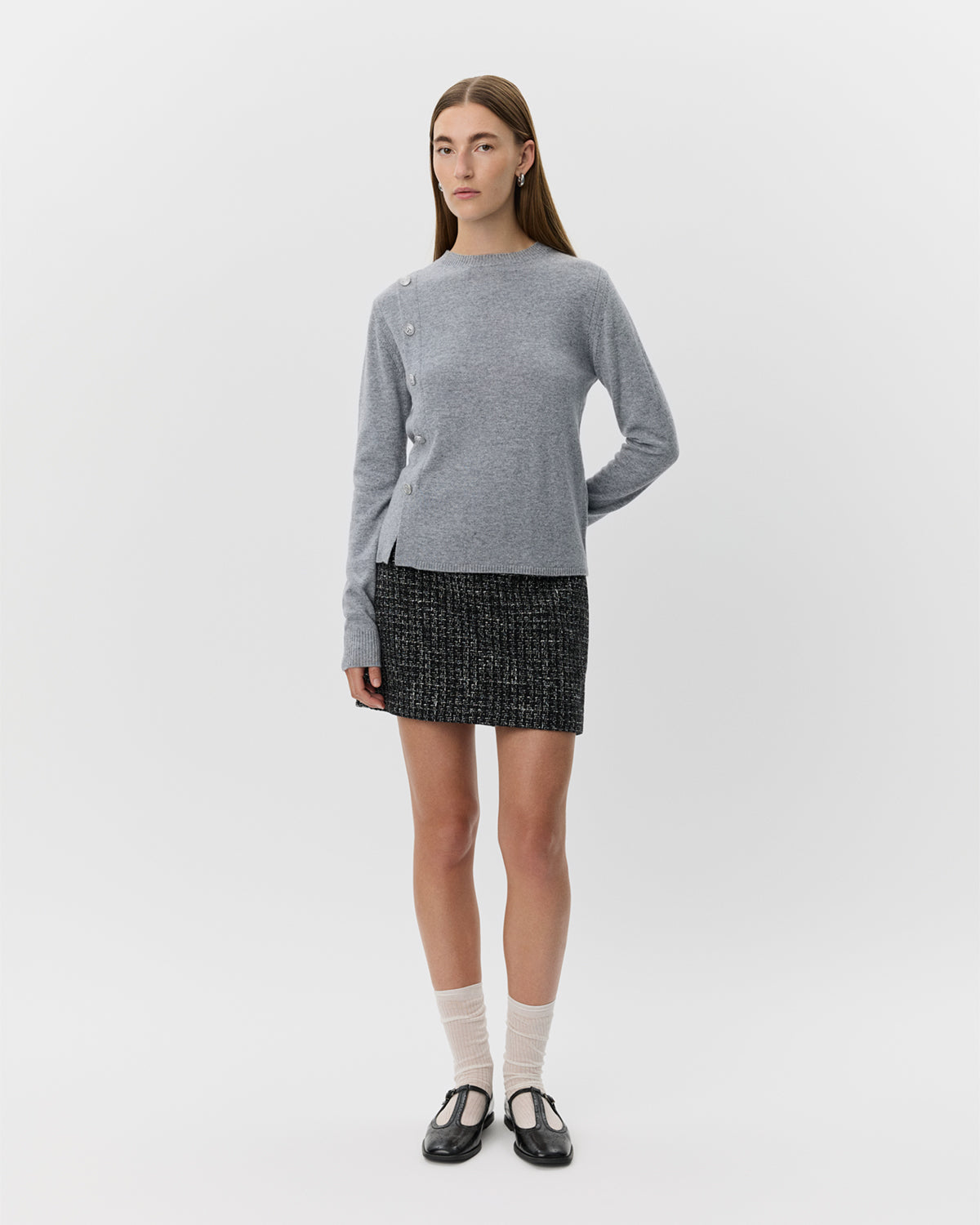 Sofie Schnoor WOMEN SAISW STRIK Strik 8000 Grey Melange