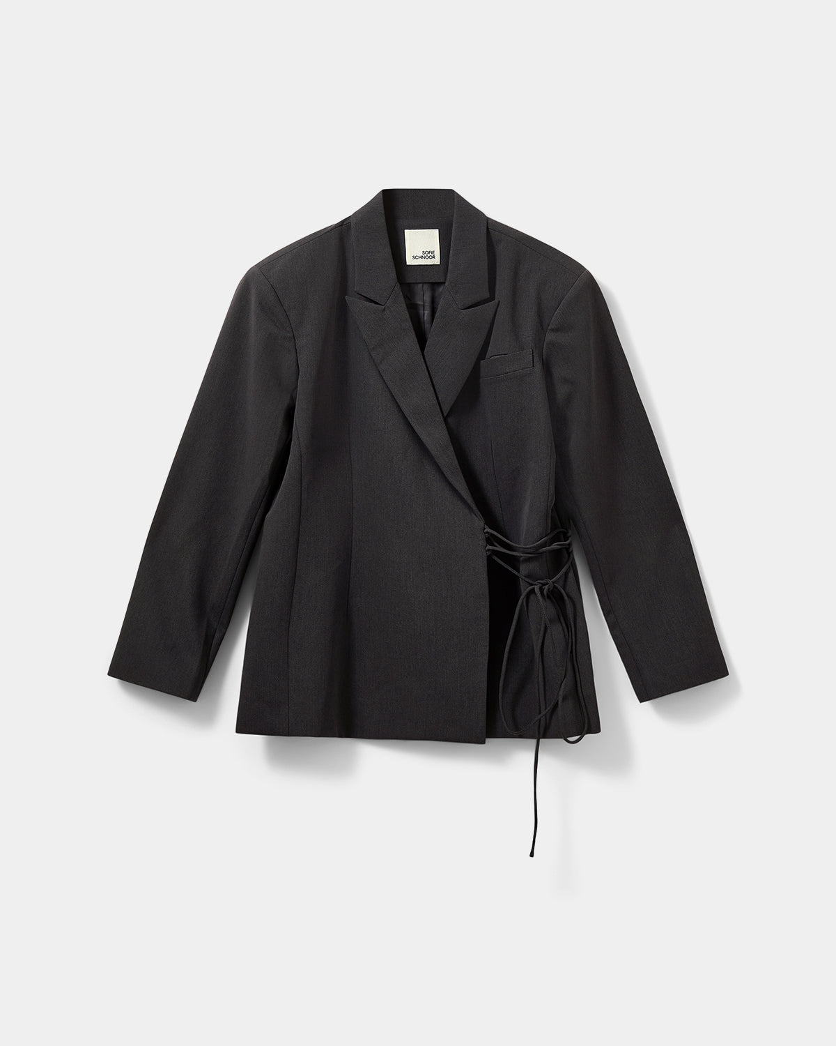 Sofie Schnoor WOMEN SUSSIESW BLAZER MED BINDEBÅND Blazer 8008 Dark grey