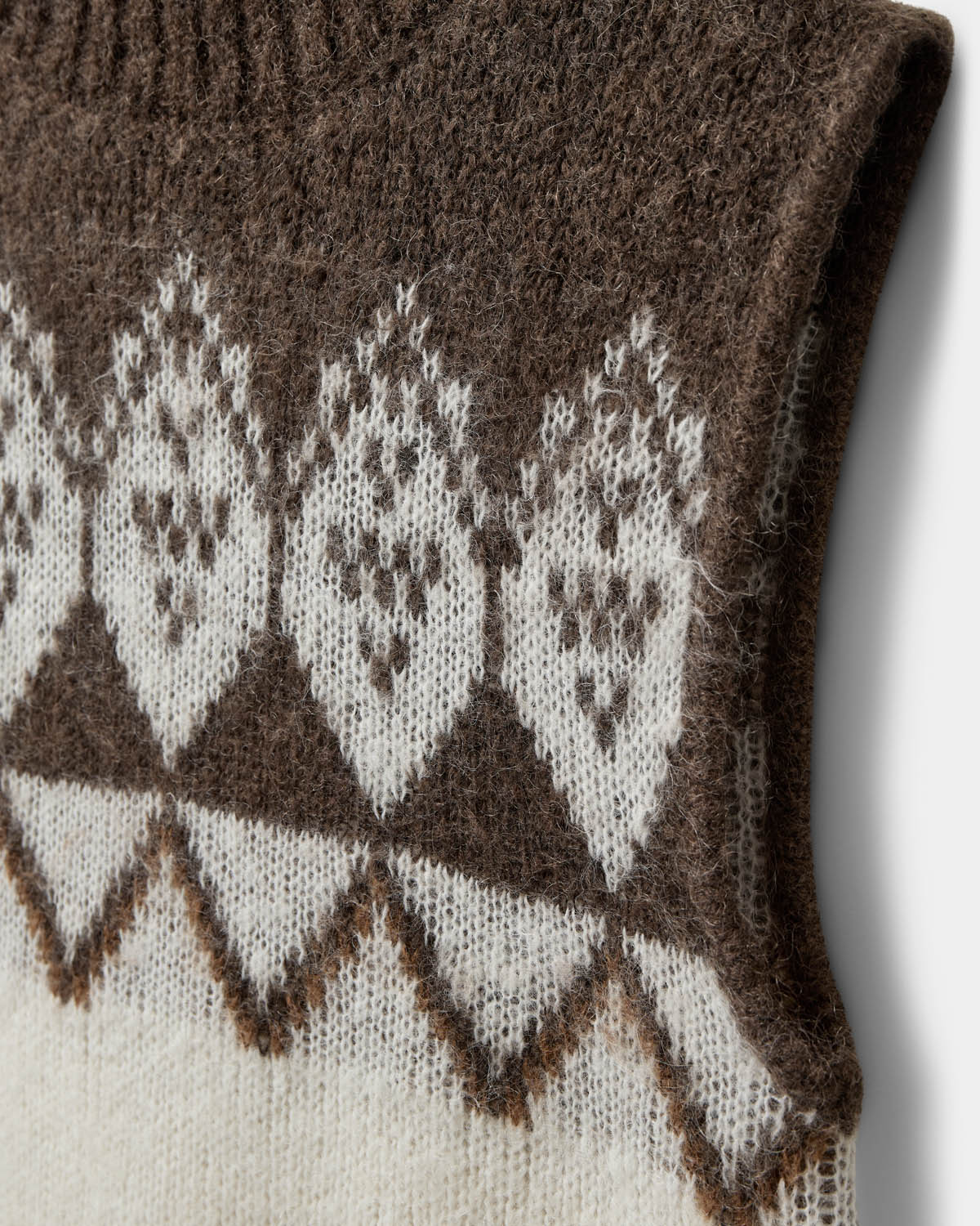 Sofie Schnoor WOMEN VILDASW HØJHALSET STRIK VEST Strik 9144 Off White - Brown
